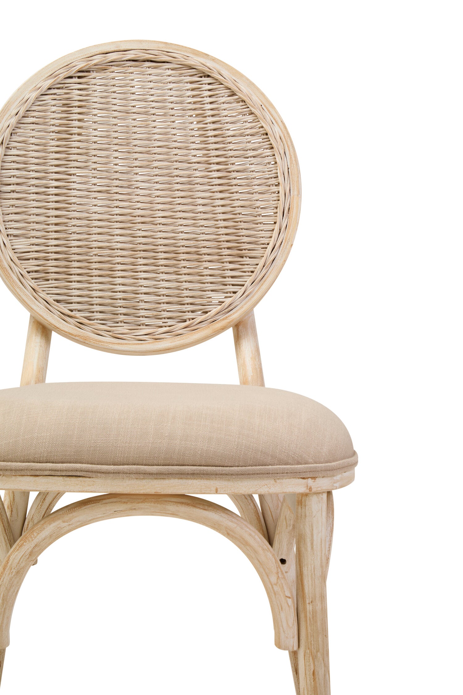 White Wash Elm Uphostered Dining Chair