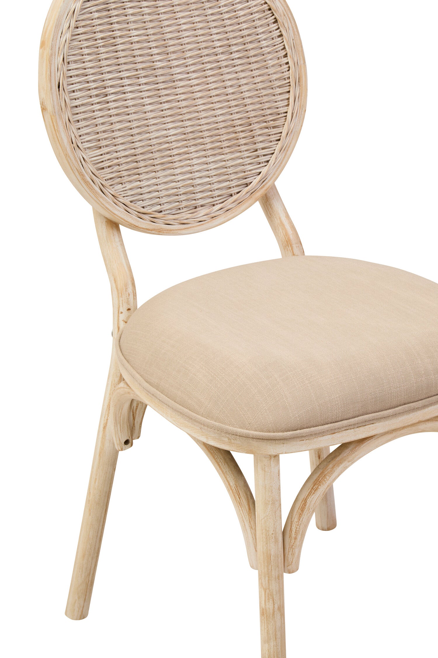 White Wash Elm Uphostered Dining Chair