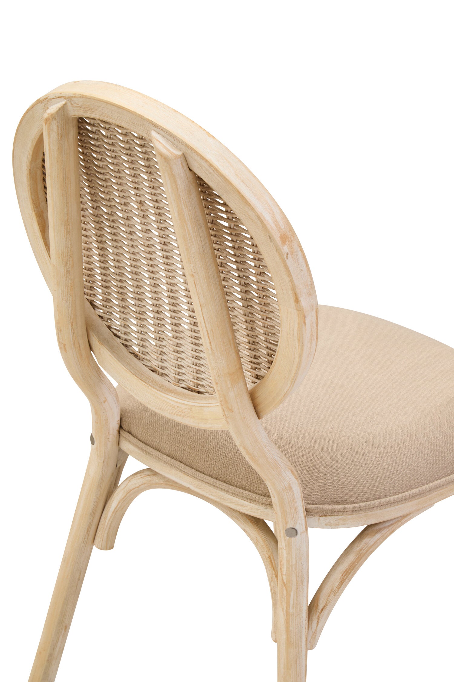 White Wash Elm Uphostered Dining Chair