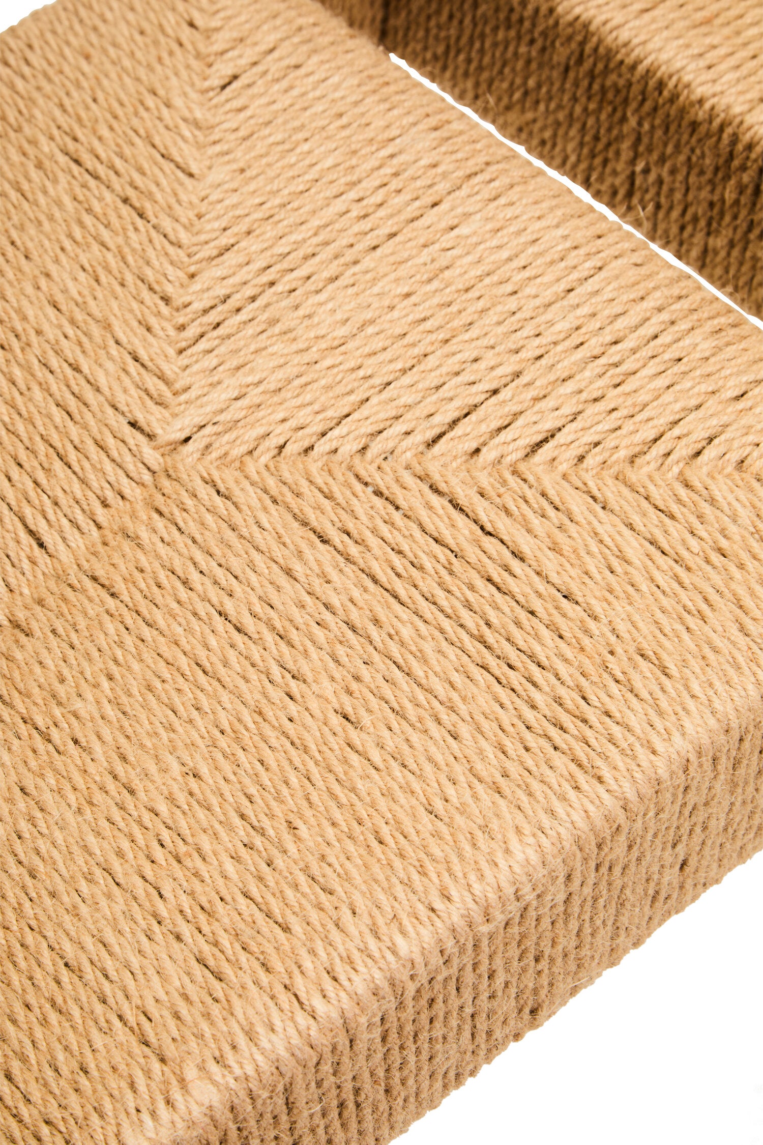 Naku Natural Rope and White Wood Large Bench - The Orchard Home and Gifts