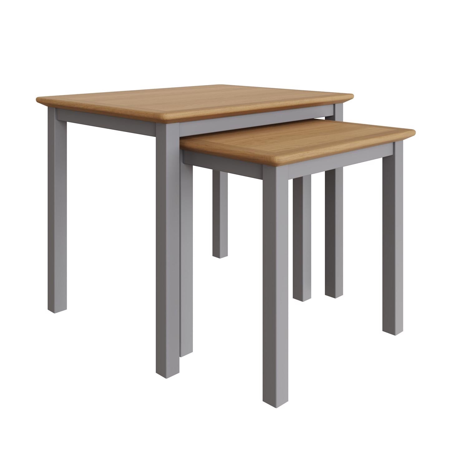 Natural Oak Nest Of Two Tables
