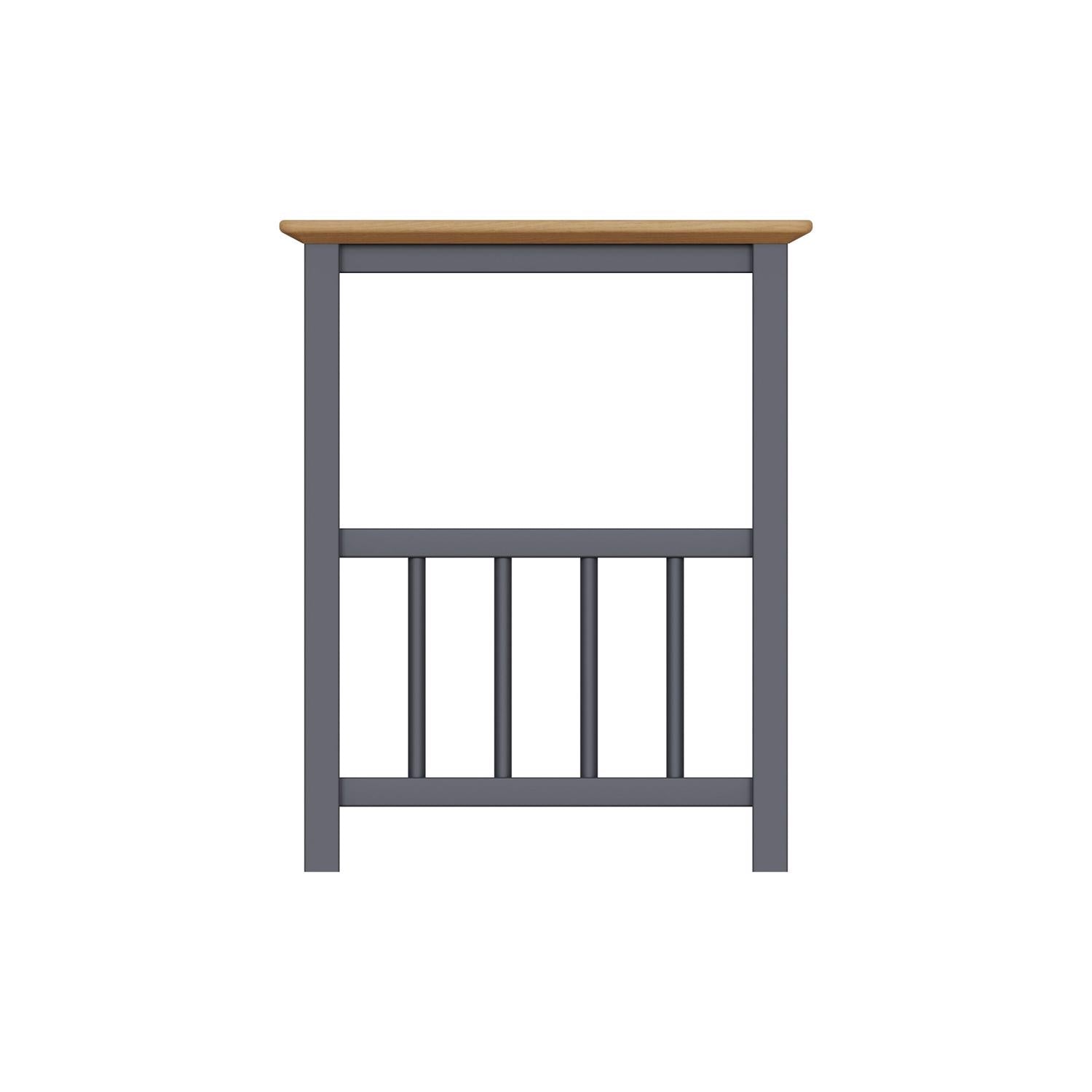 Graphite Blue Oak Vinyl Record and Magazine Storage Rack