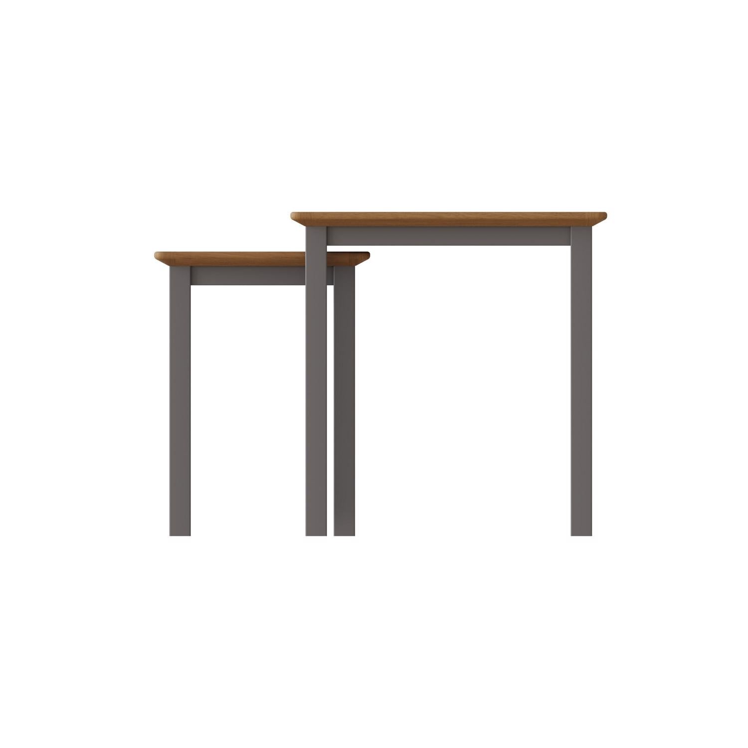 Natural Oak Nest Of Two Tables