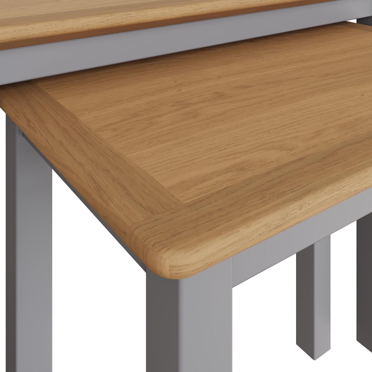 Natural Oak Nest Of Two Tables