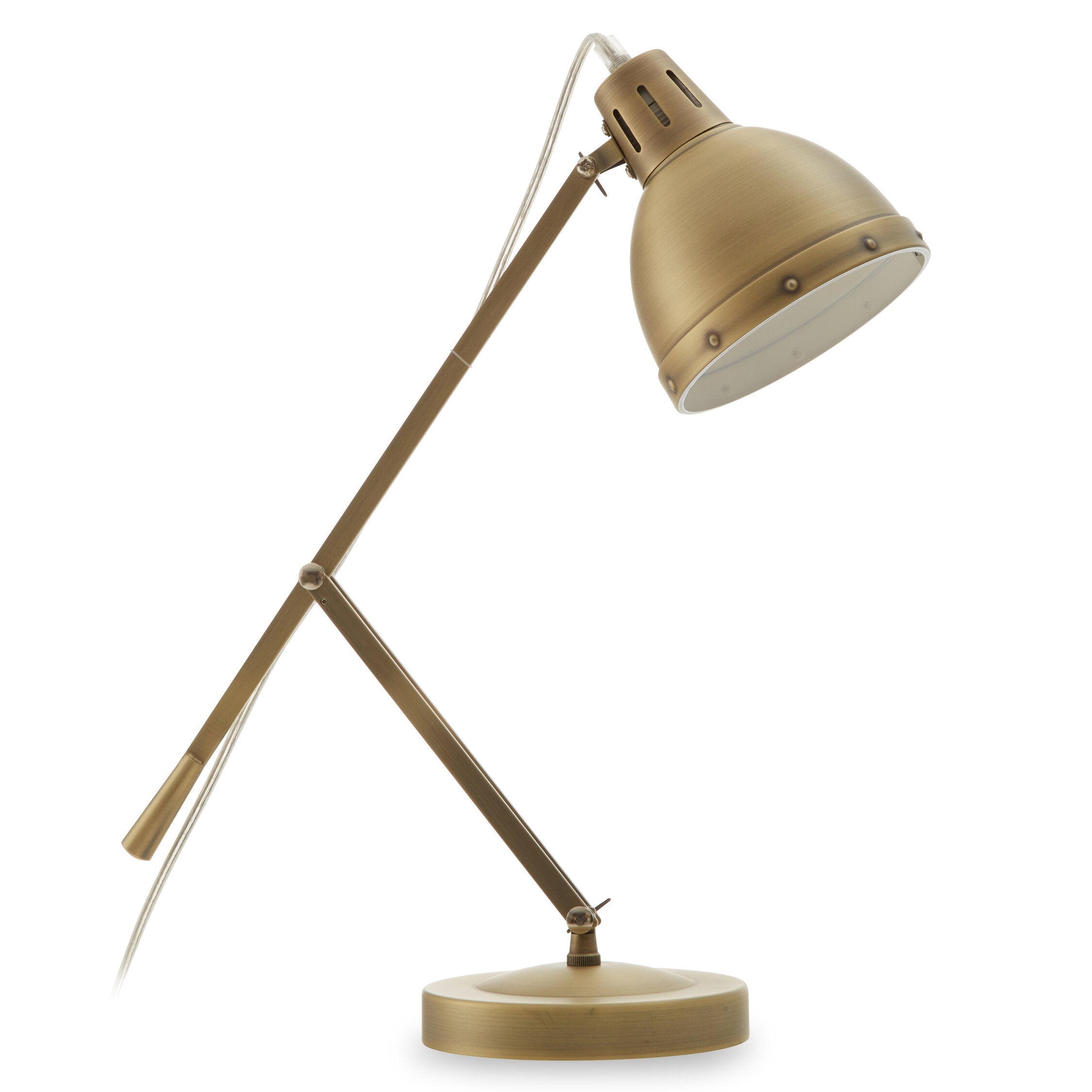 Antique Brass Adjustable Desk Lamp - The Orchard Home and Gifts