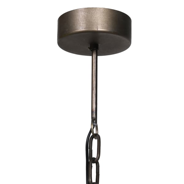 Black Wooden Bead Chandelier