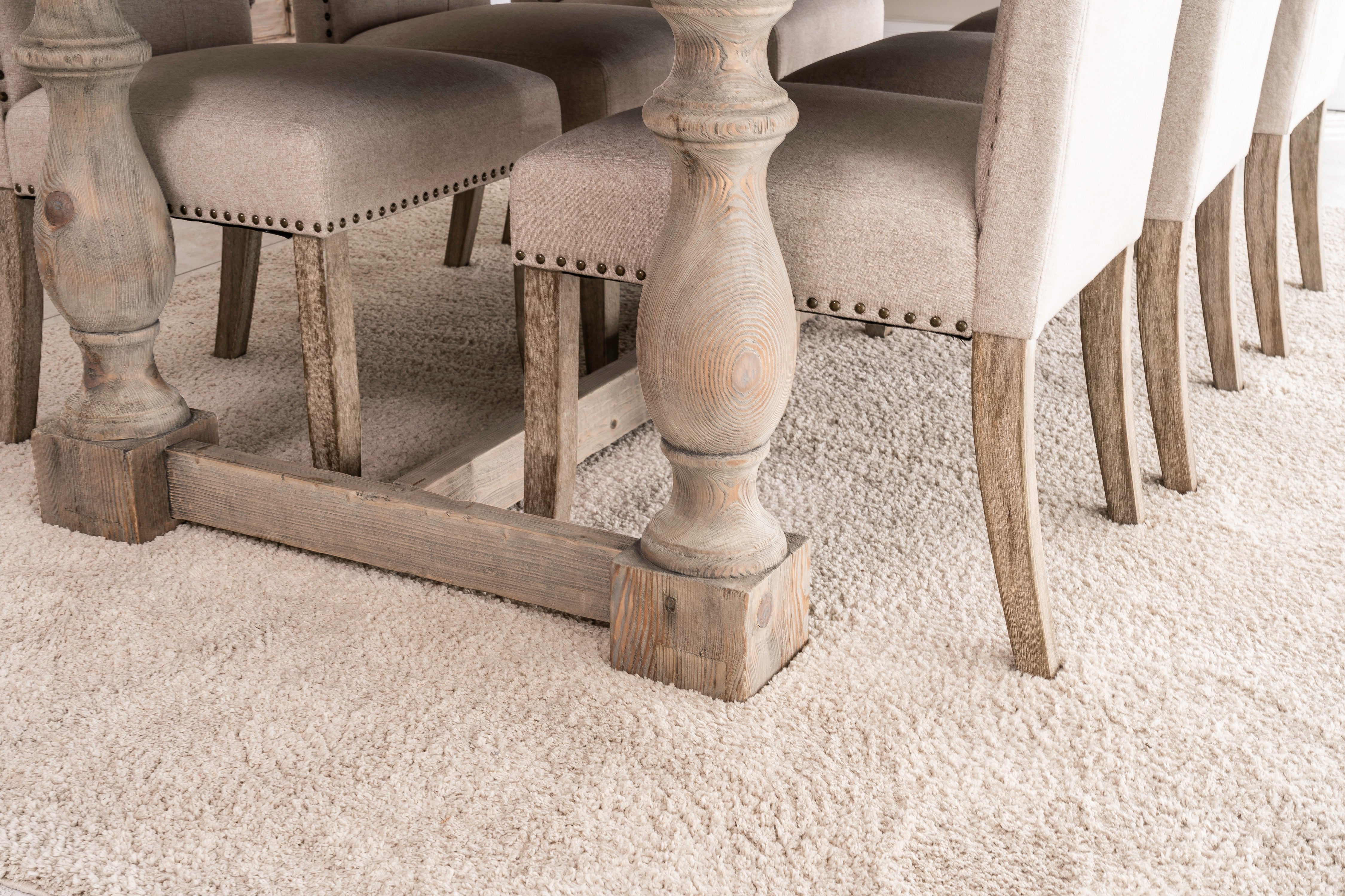 Blakeney Weathered Pine Refectory Dining Table - The Orchard Home and Gifts