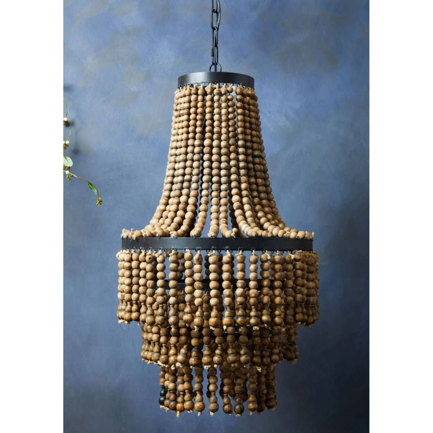 boho beaded chandelier