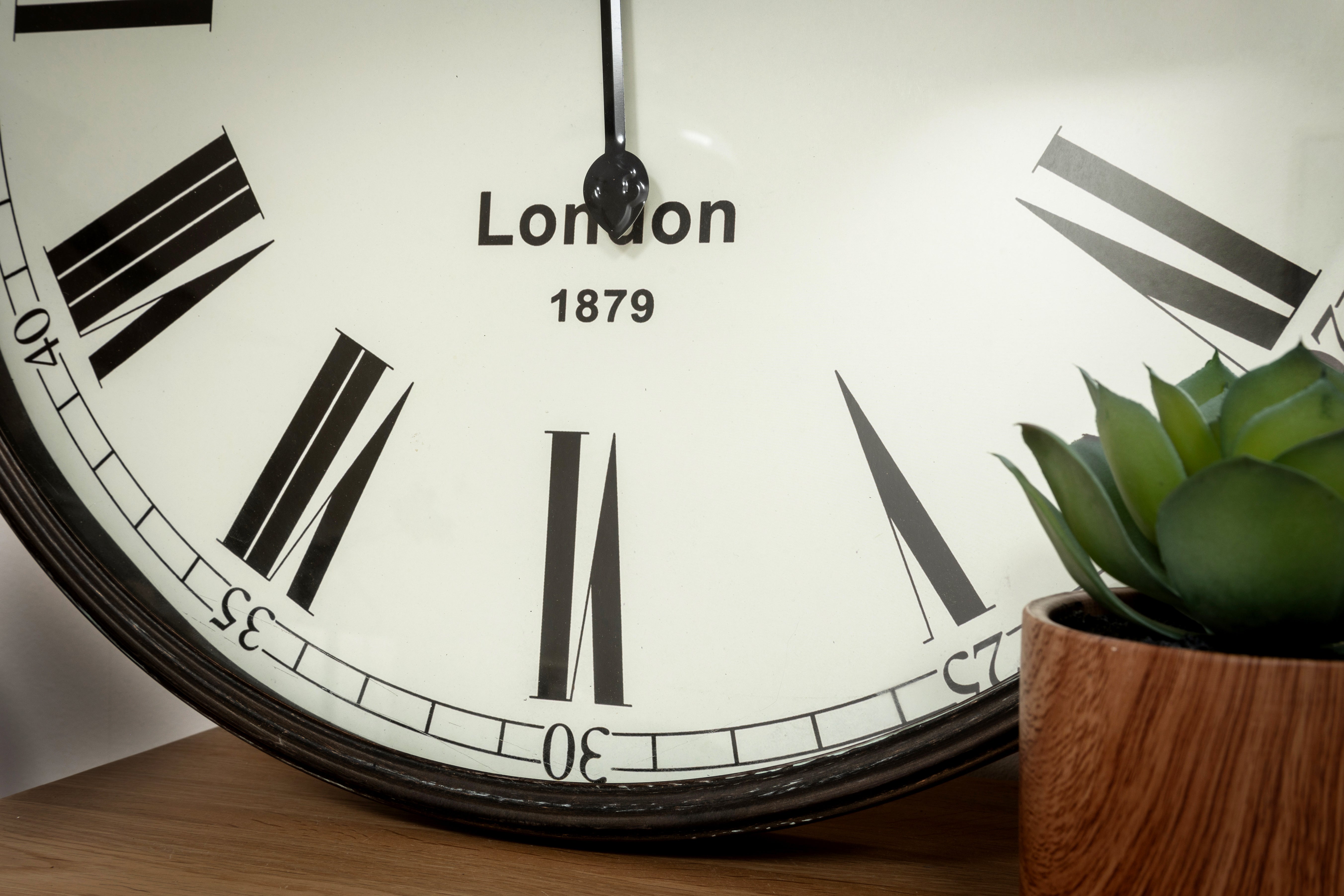 Brass Oversized Kensington Pocket Watch Wall Clock