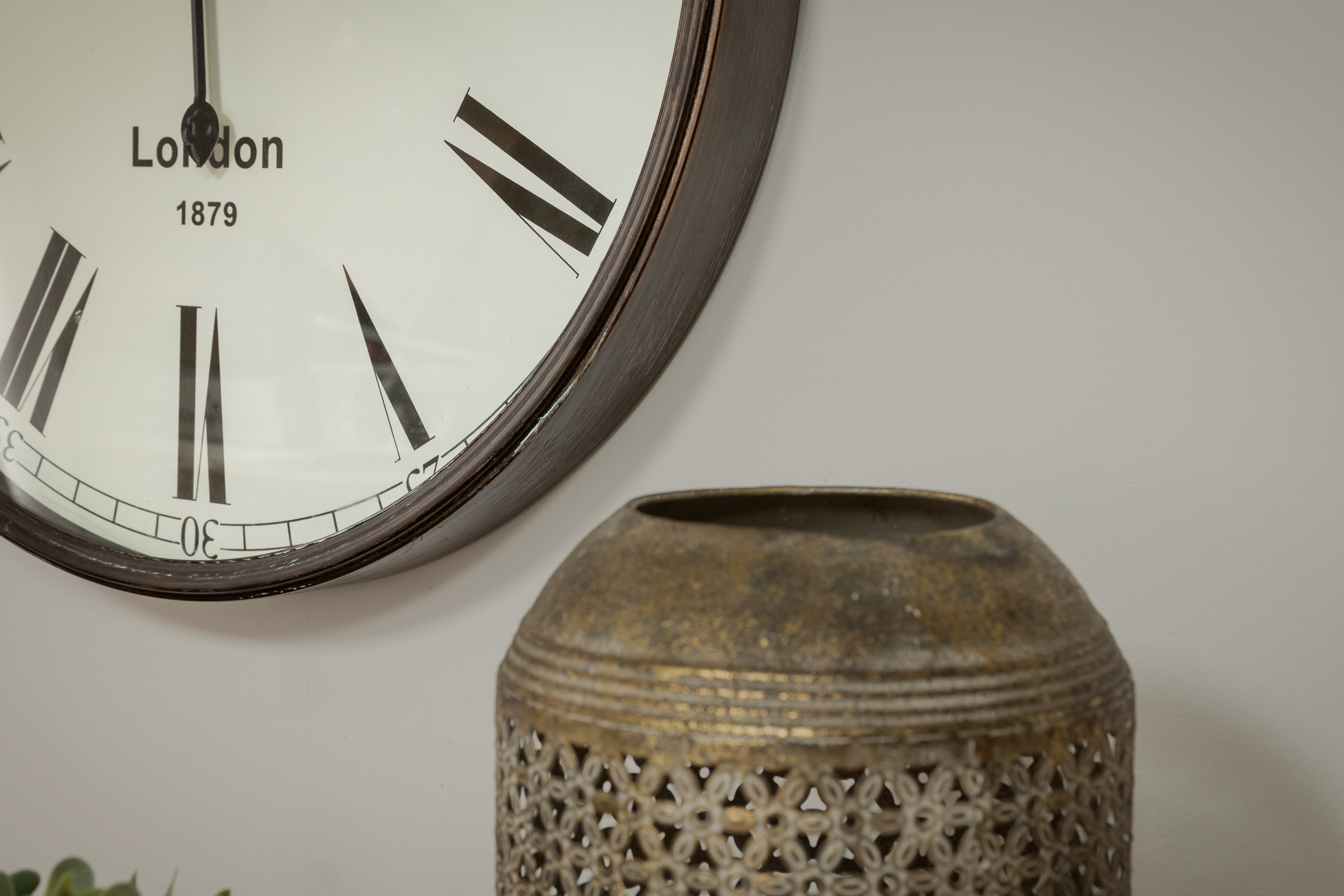 Brass Oversized Kensington Pocket Watch Wall Clock