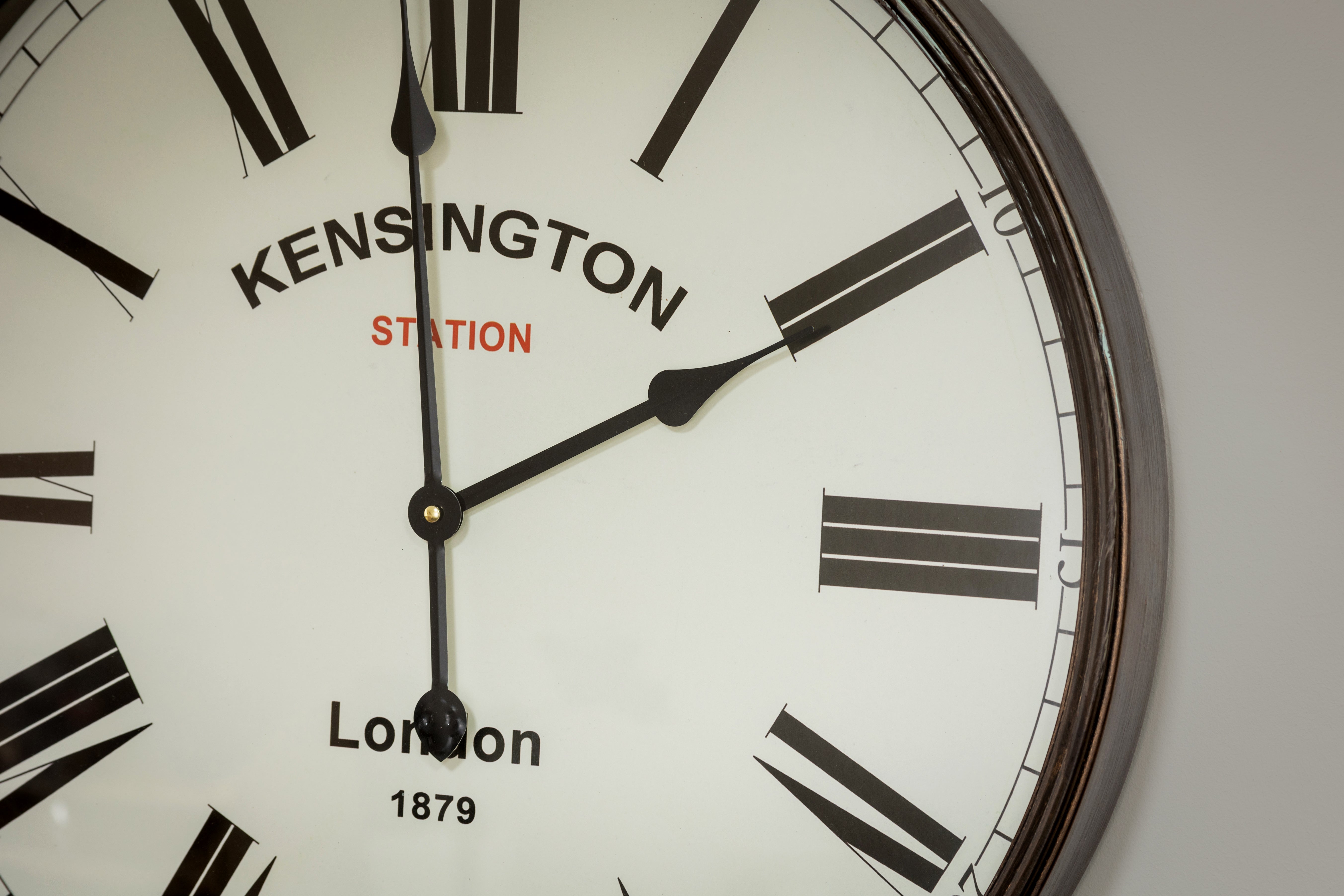Brass Oversized Kensington Pocket Watch Wall Clock