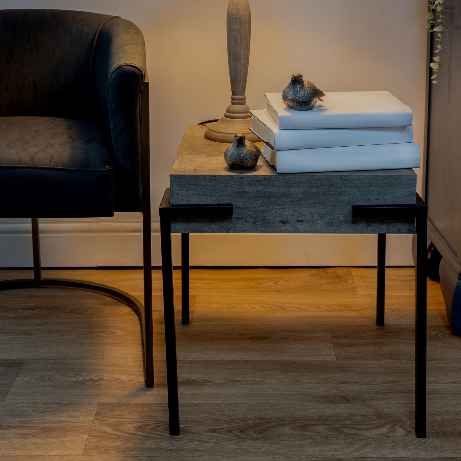 Brunswick Concrete Effect Side Table