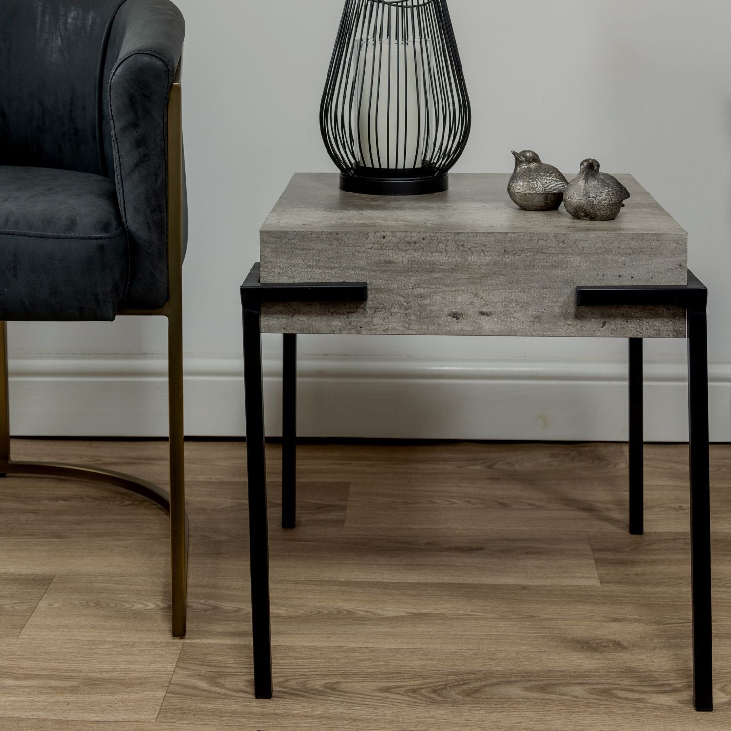 Brunswick Concrete Effect Side Table