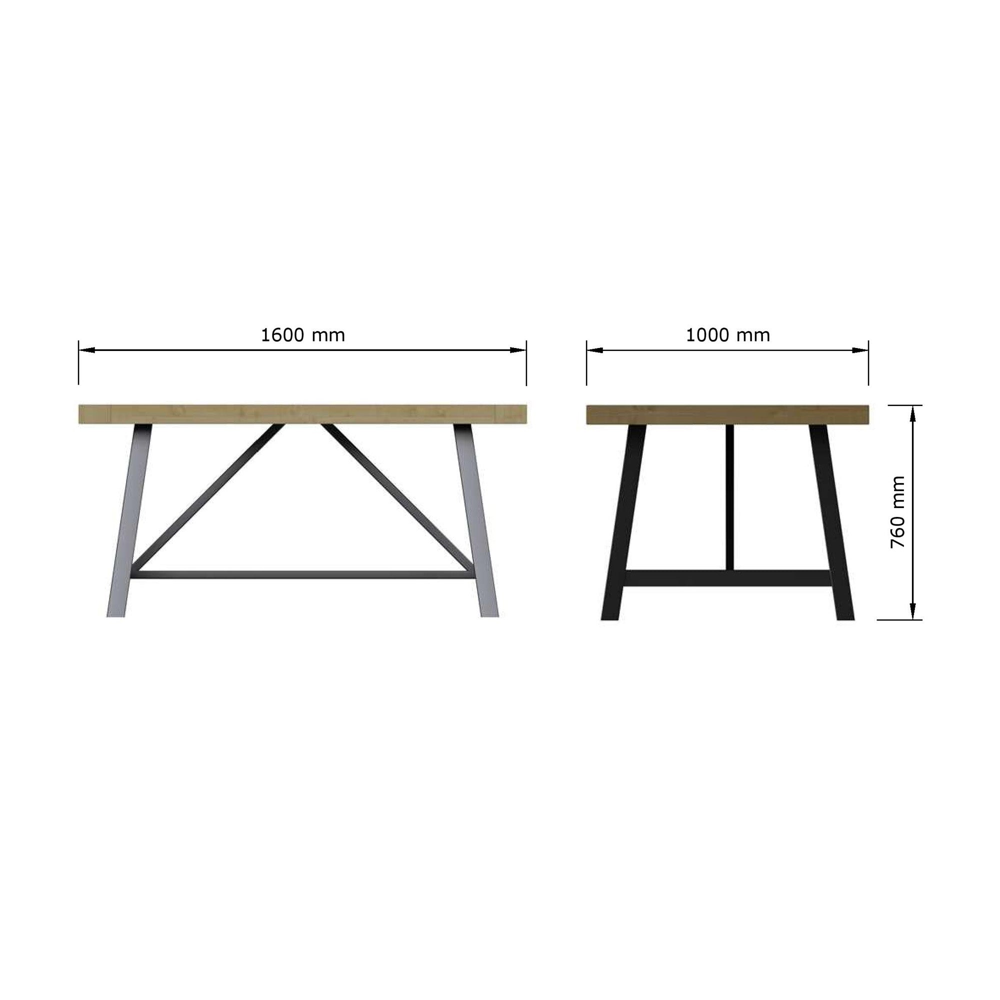 Pendlebury Driftwood Reclaimed Pine Dining Table 160cm - The Orchard Home and Gifts