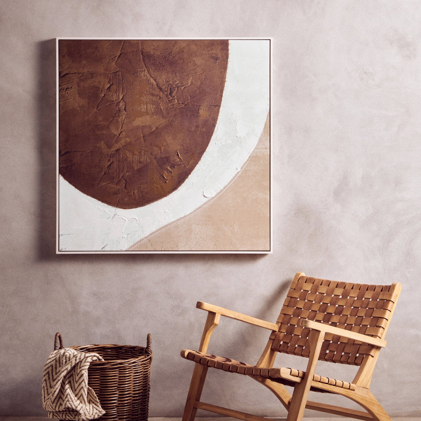 Earth Brown and Natural Textured Wall Art - The Orchard Home and Gifts