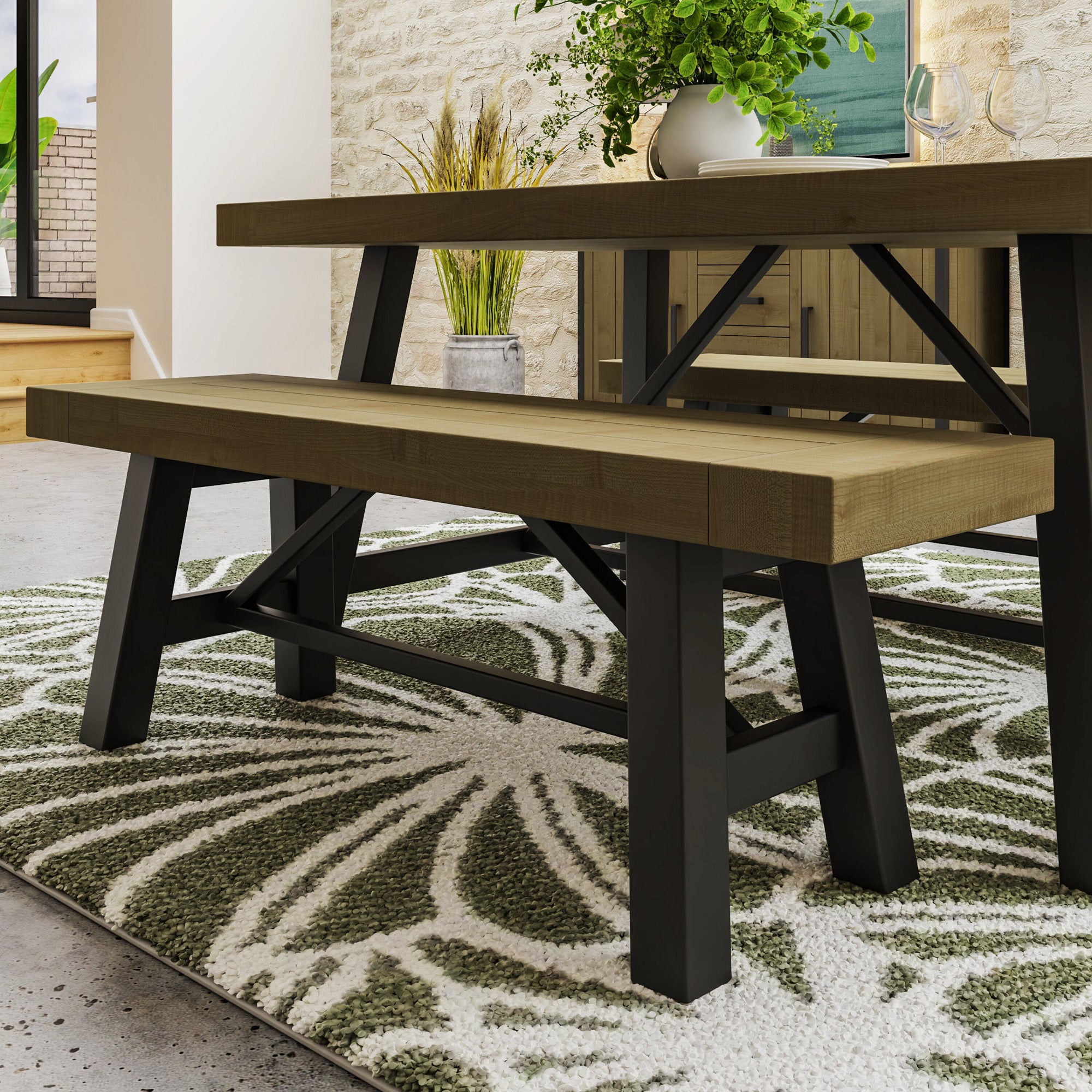Pendlebury Reclaimed Pine Dining Bench - The Orchard Home and Gifts