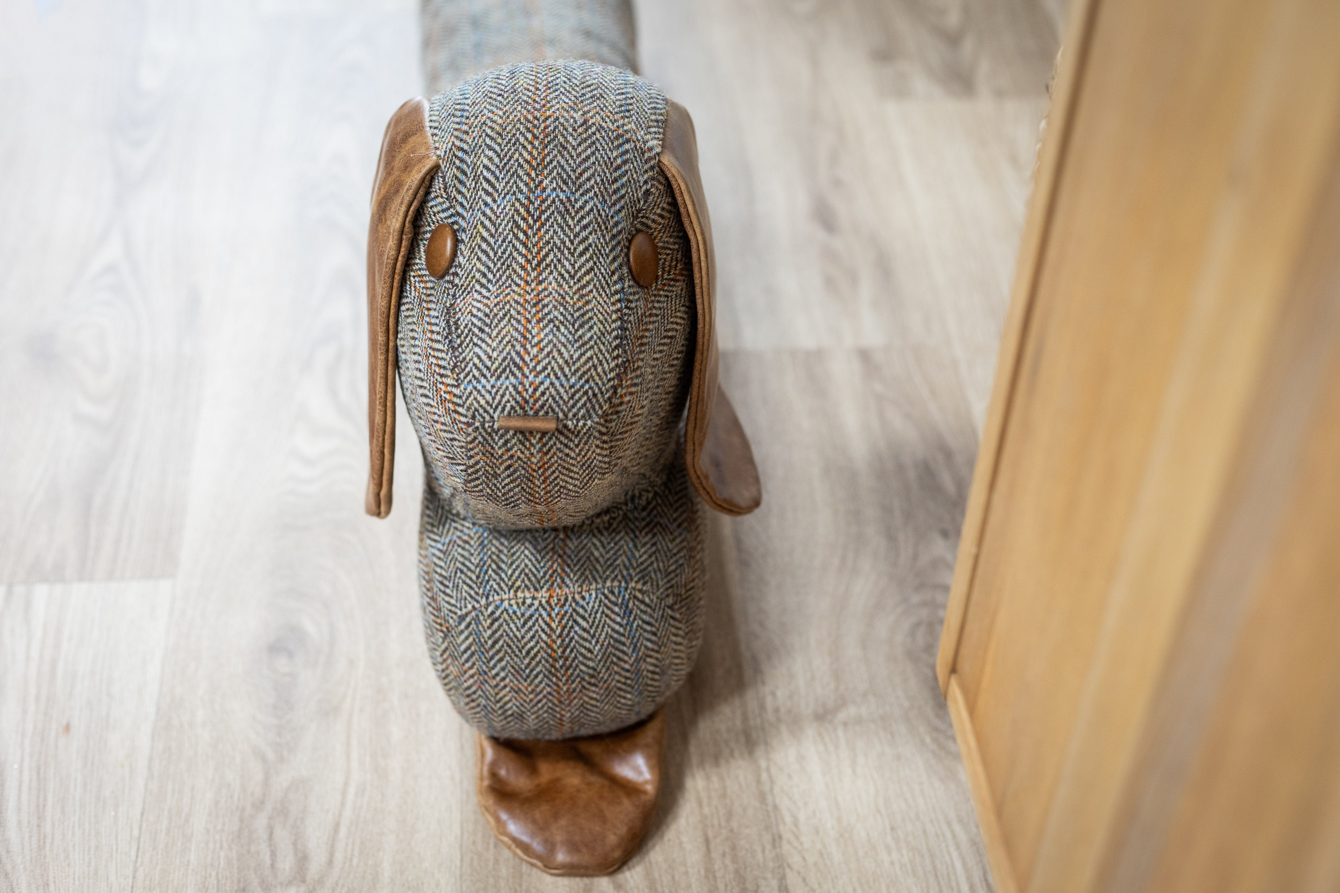 Gamekeeper Thorn Harris Tweed Dog Door Draught Excluder