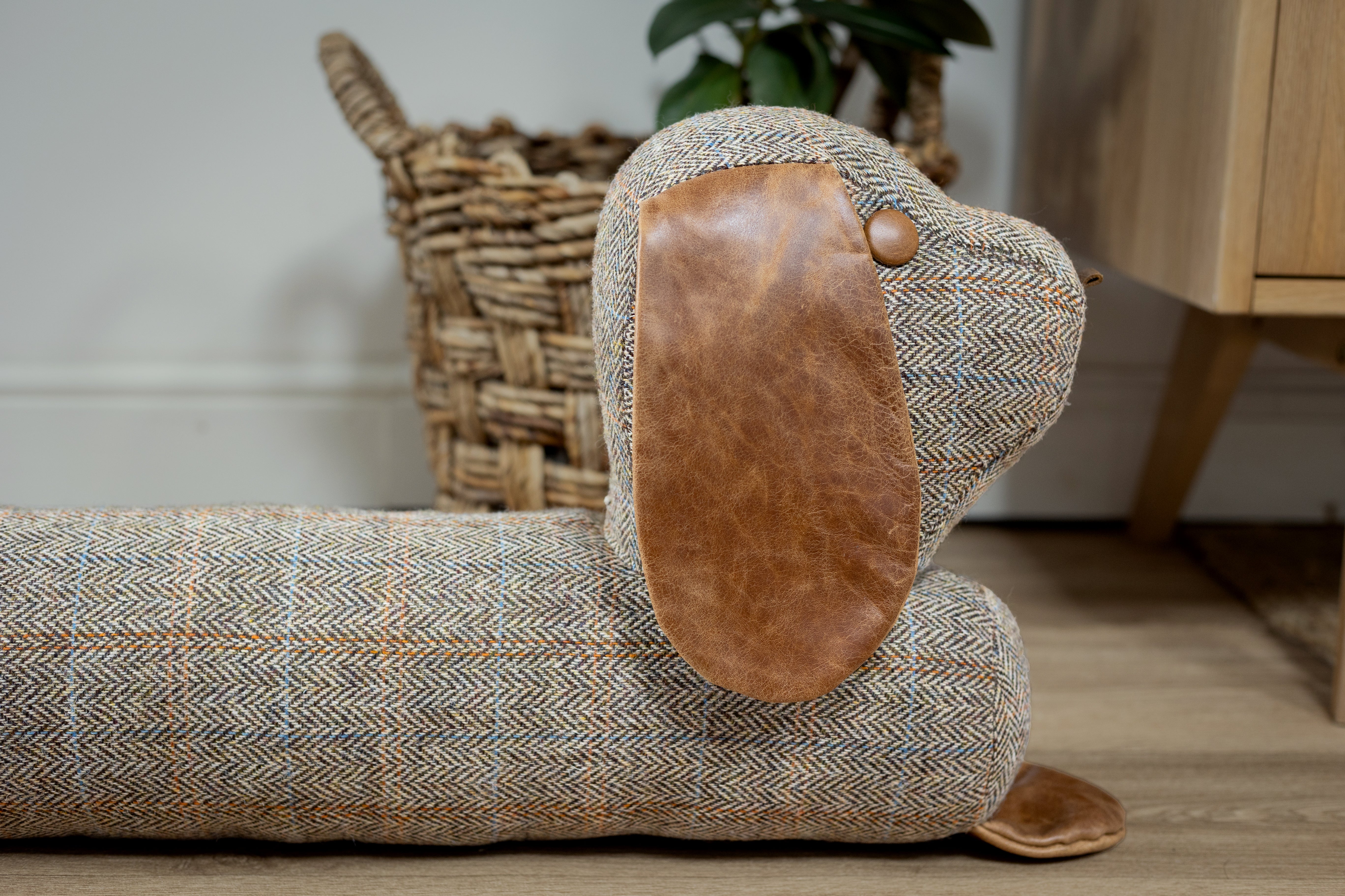 Gamekeeper Thorn Harris Tweed Dog Door Draught Excluder