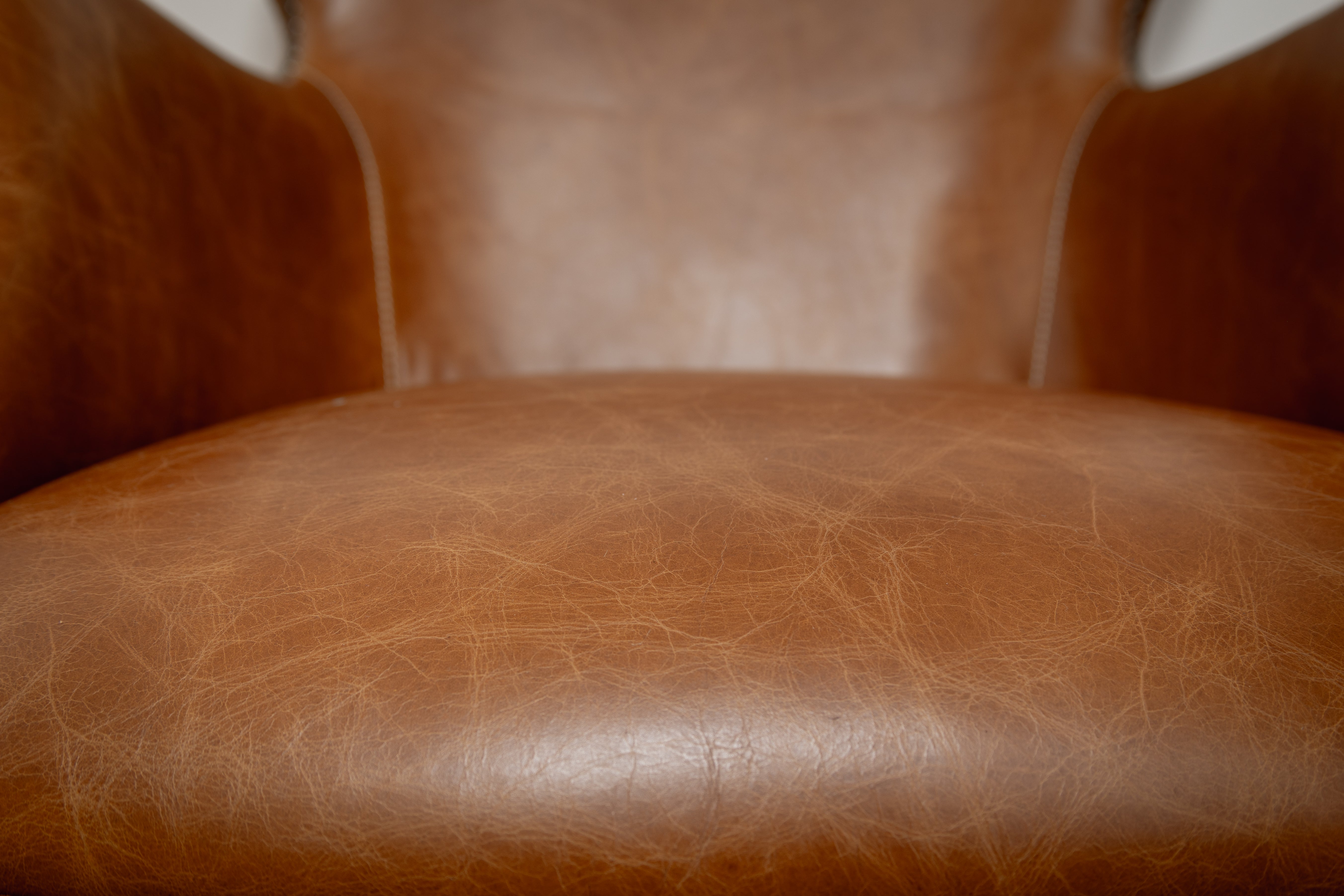 Havana Brown Leather Chair