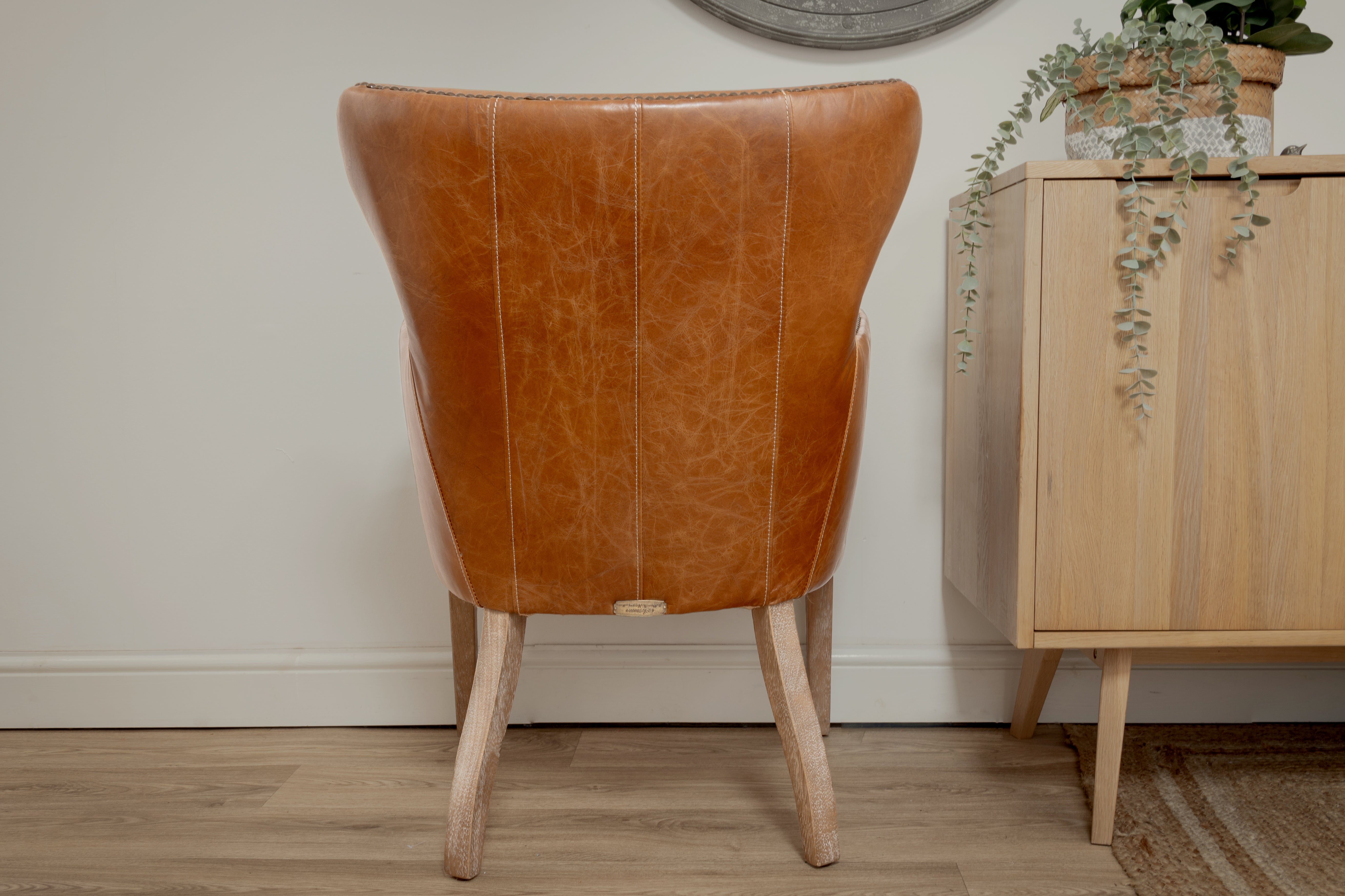 Havana Brown Leather Chair