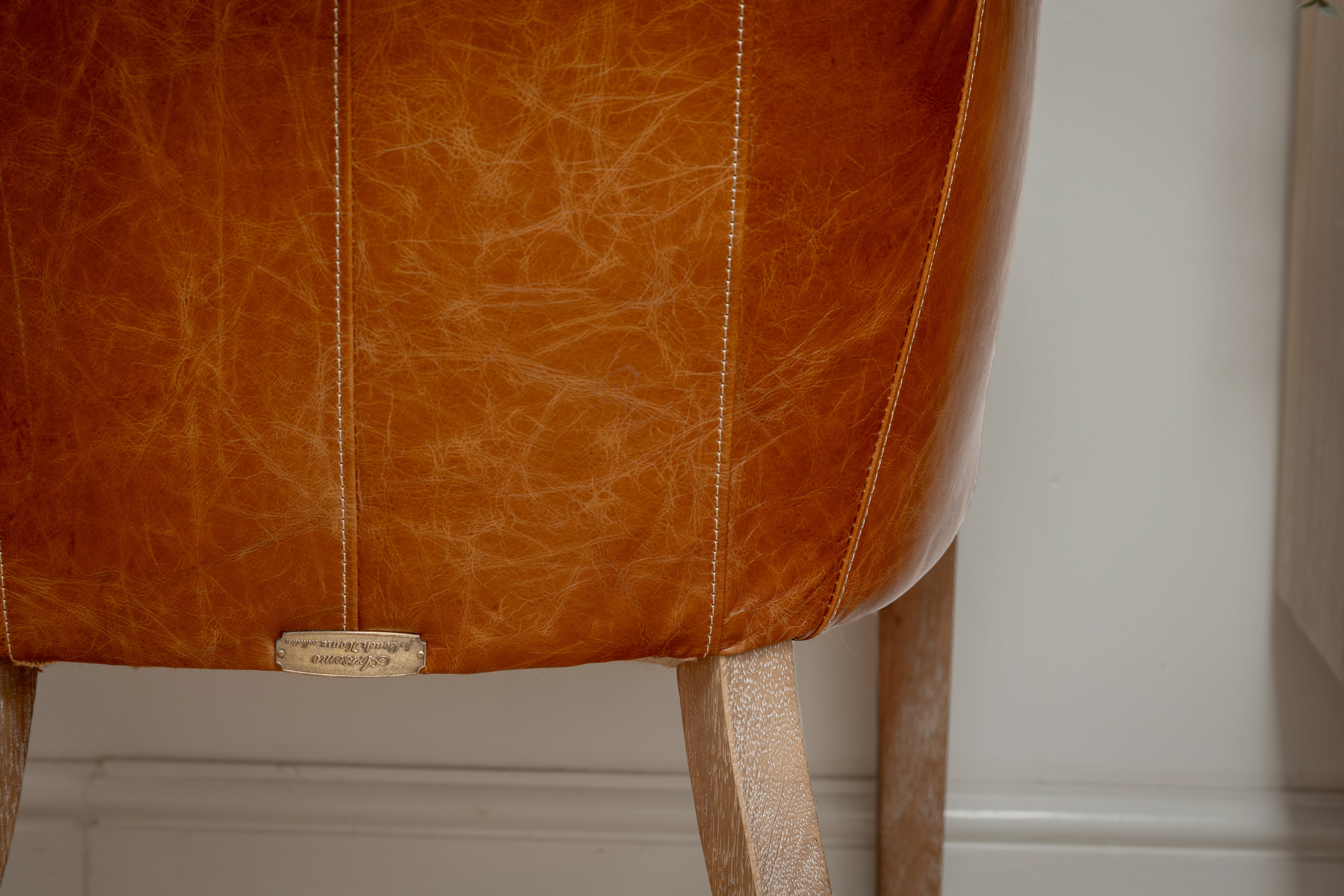 Havana Brown Leather Chair