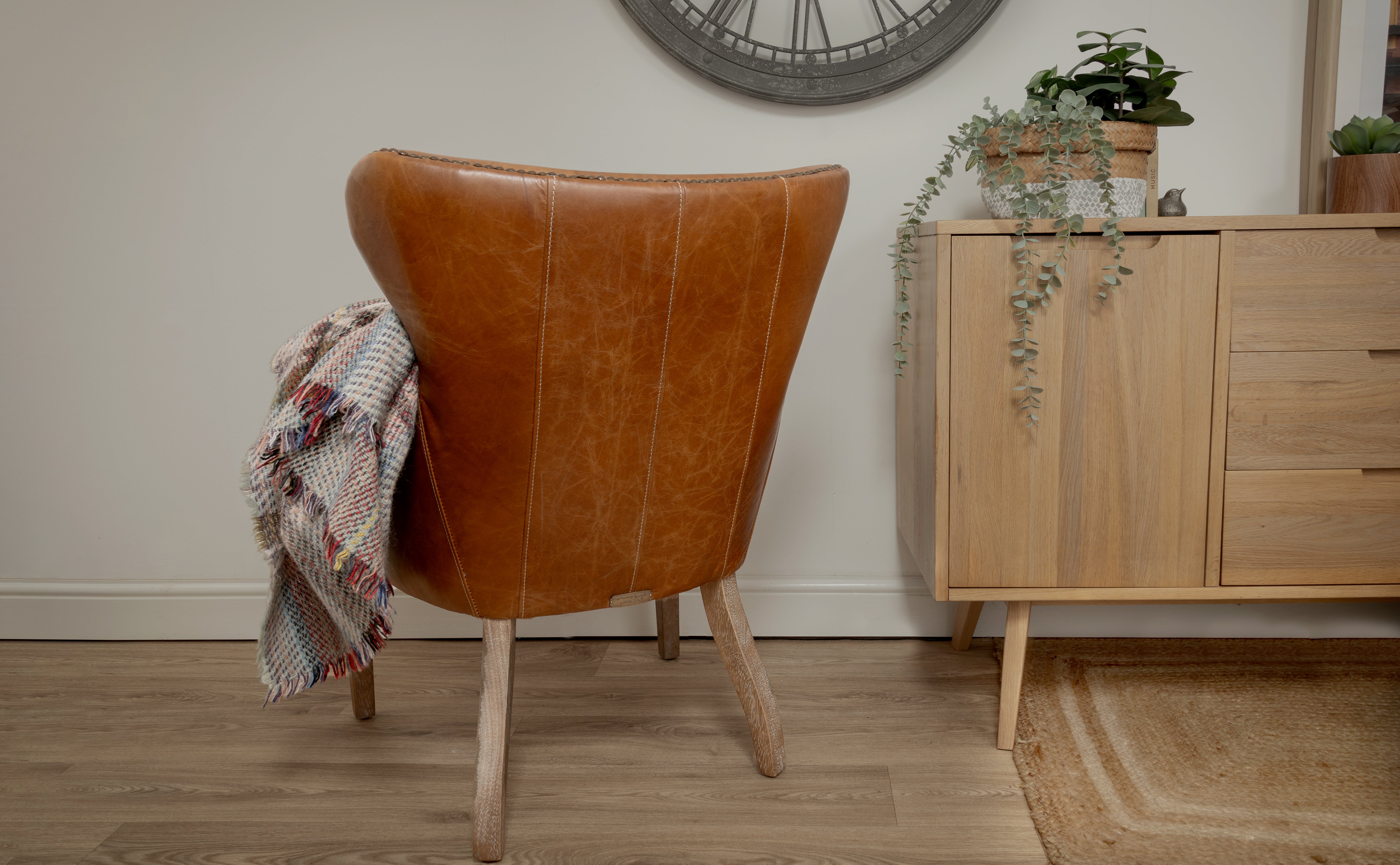 Havana Brown Leather Chair