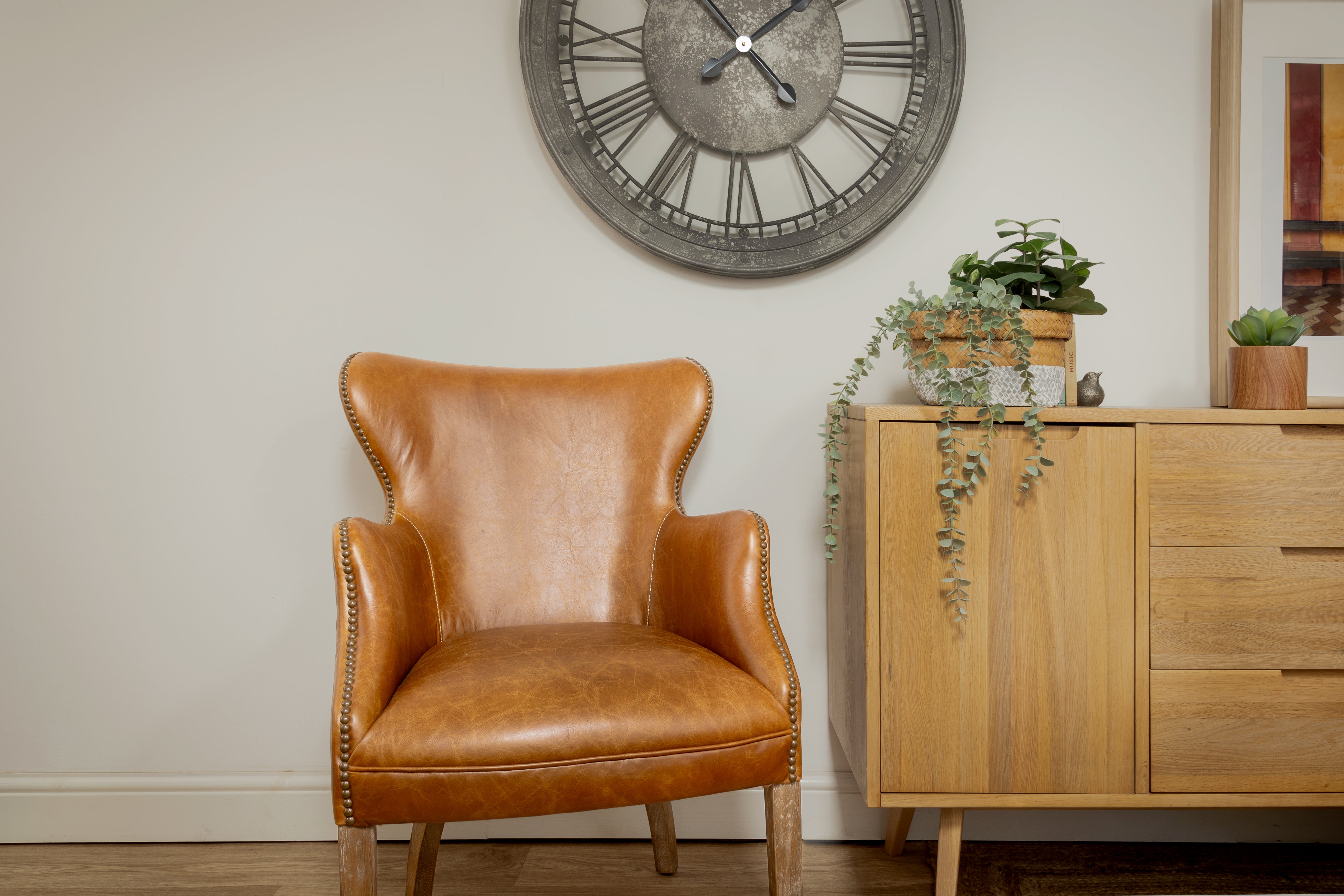 Havana Brown Leather Chair