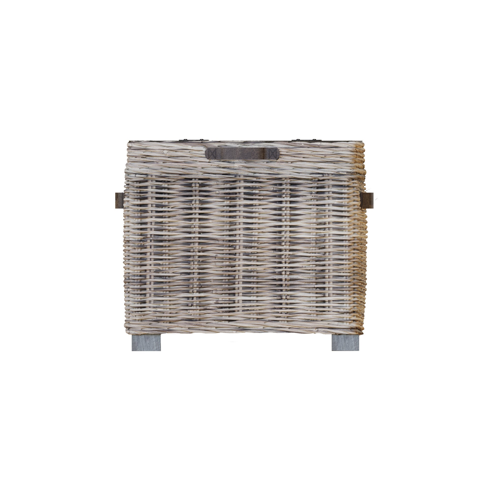 Washed Rattan Storage Side Table - The Orchard Home and Gifts