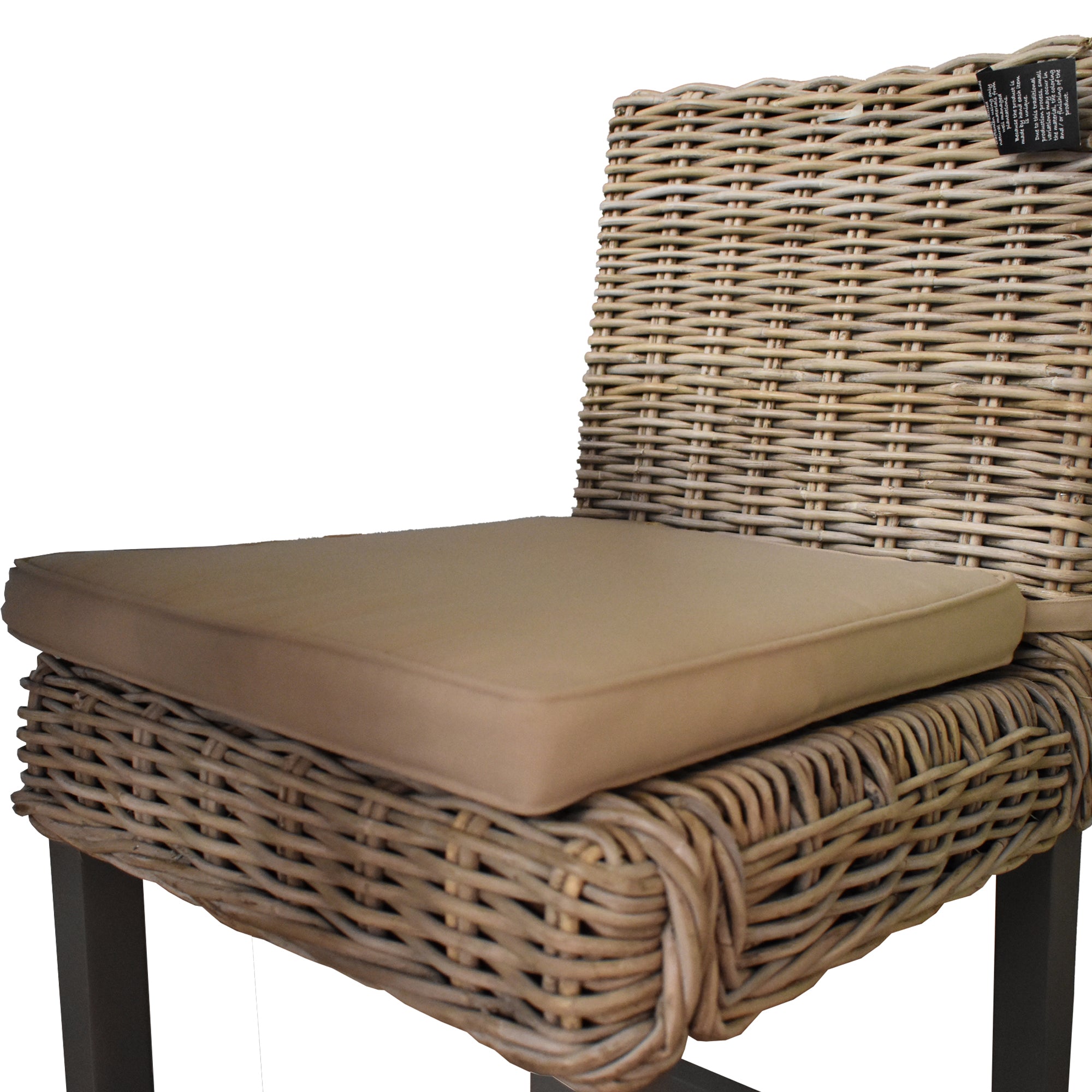 Washed Rattan Grey Wash Bar Stool Set of Two - The Orchard Home and Gifts