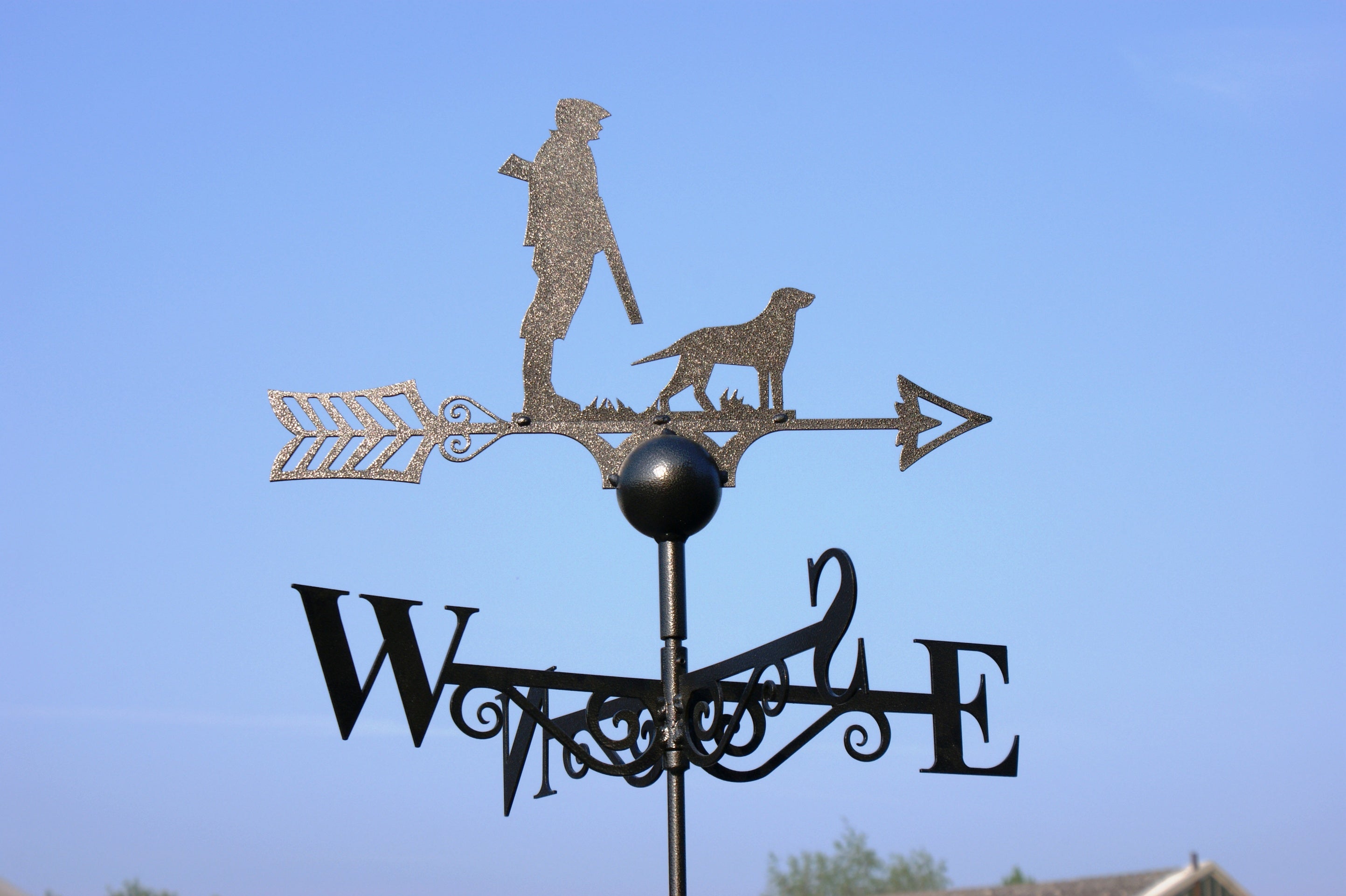 Man and Dog Weathervane Made in Britain - The Orchard Home and Gifts