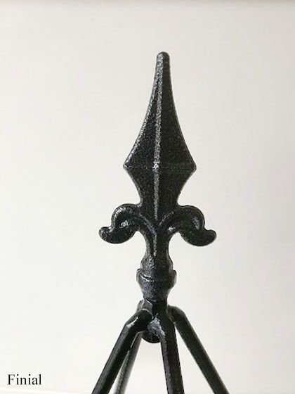 Black Steel Cleo Garden Plant Support Obelisk Multiple Sizes