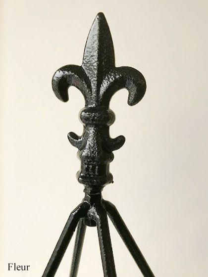 Black Steel Cleo Garden Plant Support Obelisk Multiple Sizes