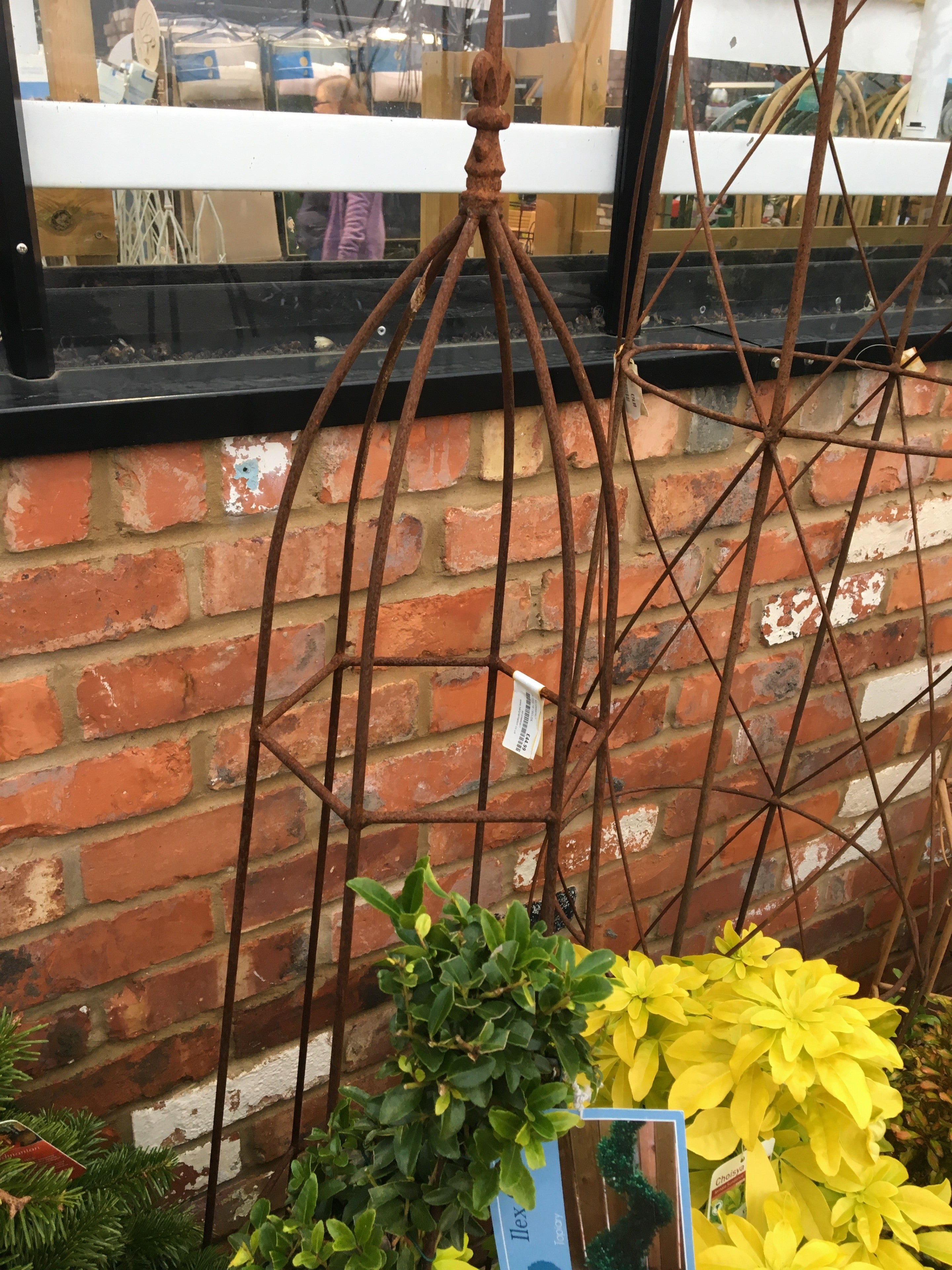 Gothic Outdoor Bare Steel Garden Support Obelisk Tower Made in UK