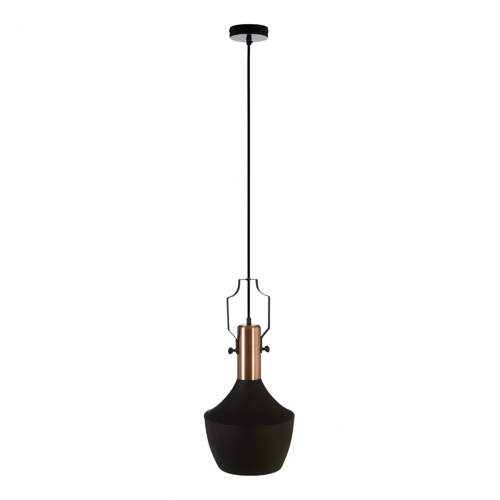 Oscar Medium Black and Copper Pendant Light - The Orchard Home and Gifts