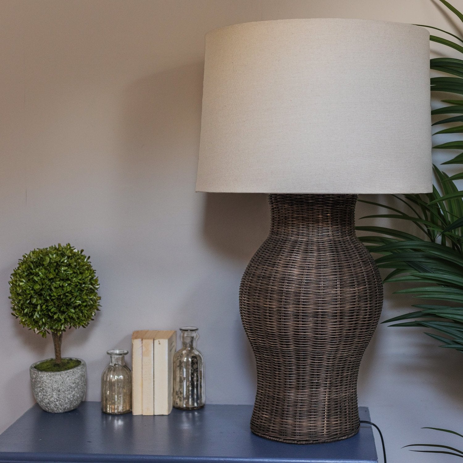 Large Rattan Urn Table Lamp | PRE ORDER
