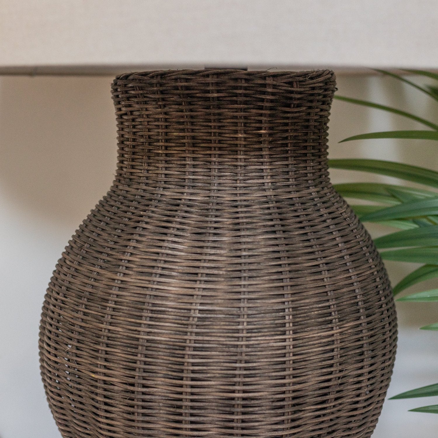 Large Rattan Urn Table Lamp | PRE ORDER