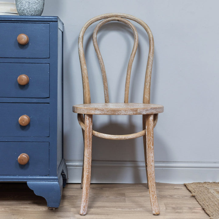 Reclaimed Oak Round Seat Dining Chair