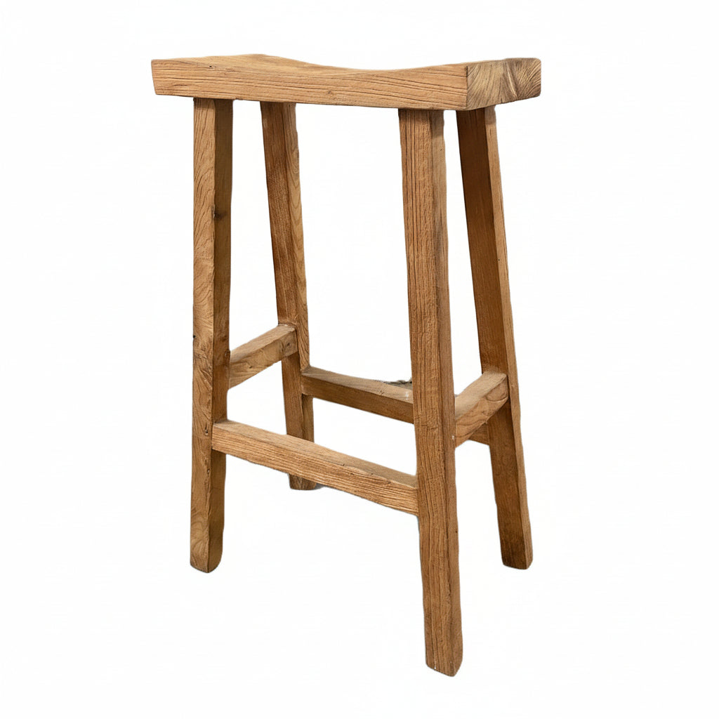 Reclaimed Teak Kitchen Bar Stool - The Orchard Home and Gifts