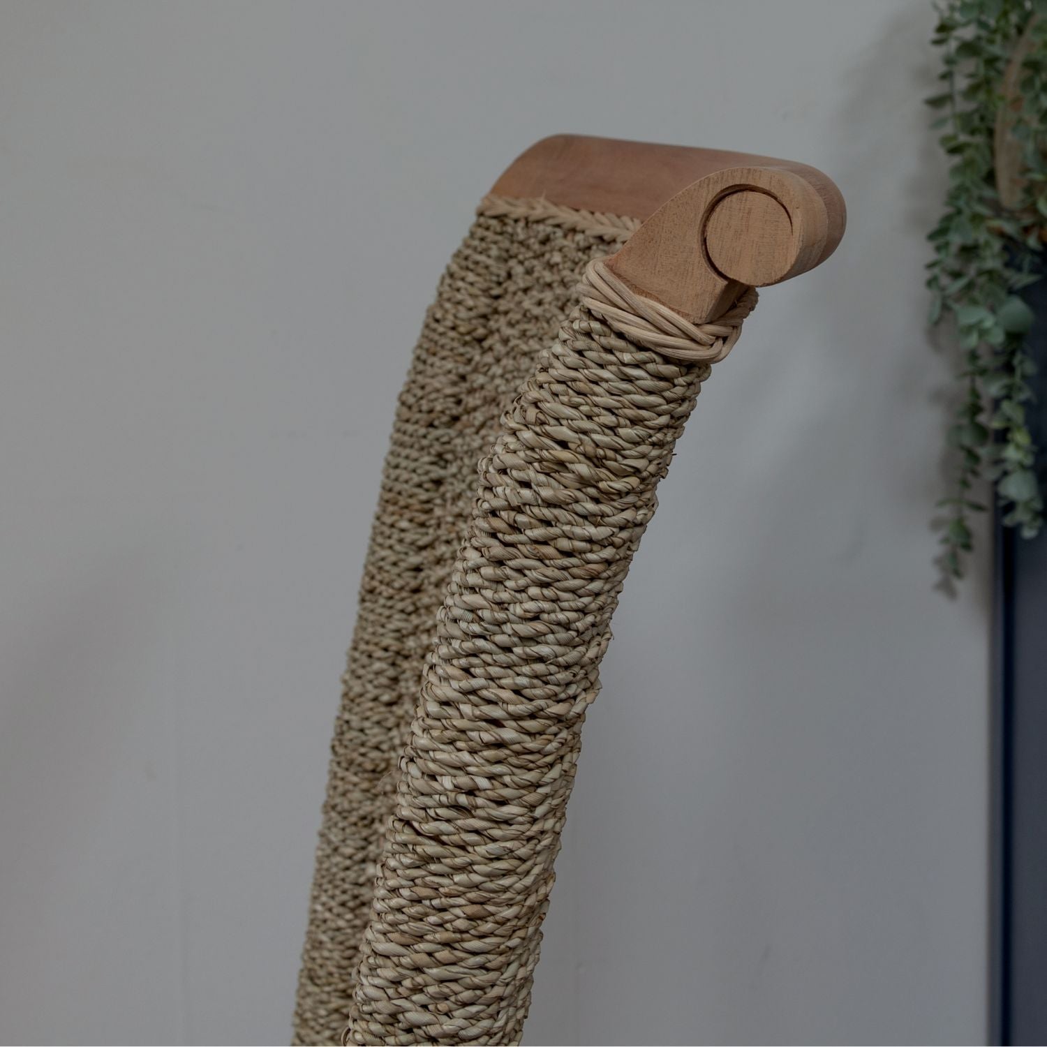 Seagrass and Mahogany Dining Chair