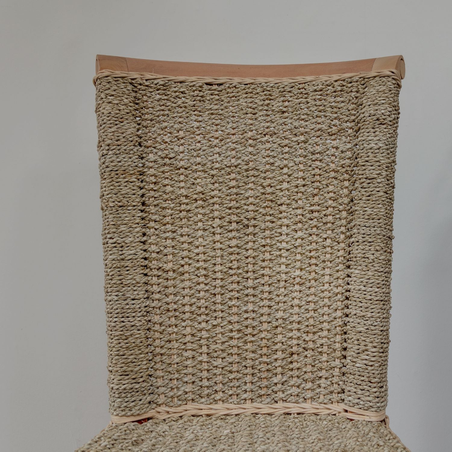 Seagrass and Mahogany Dining Chair
