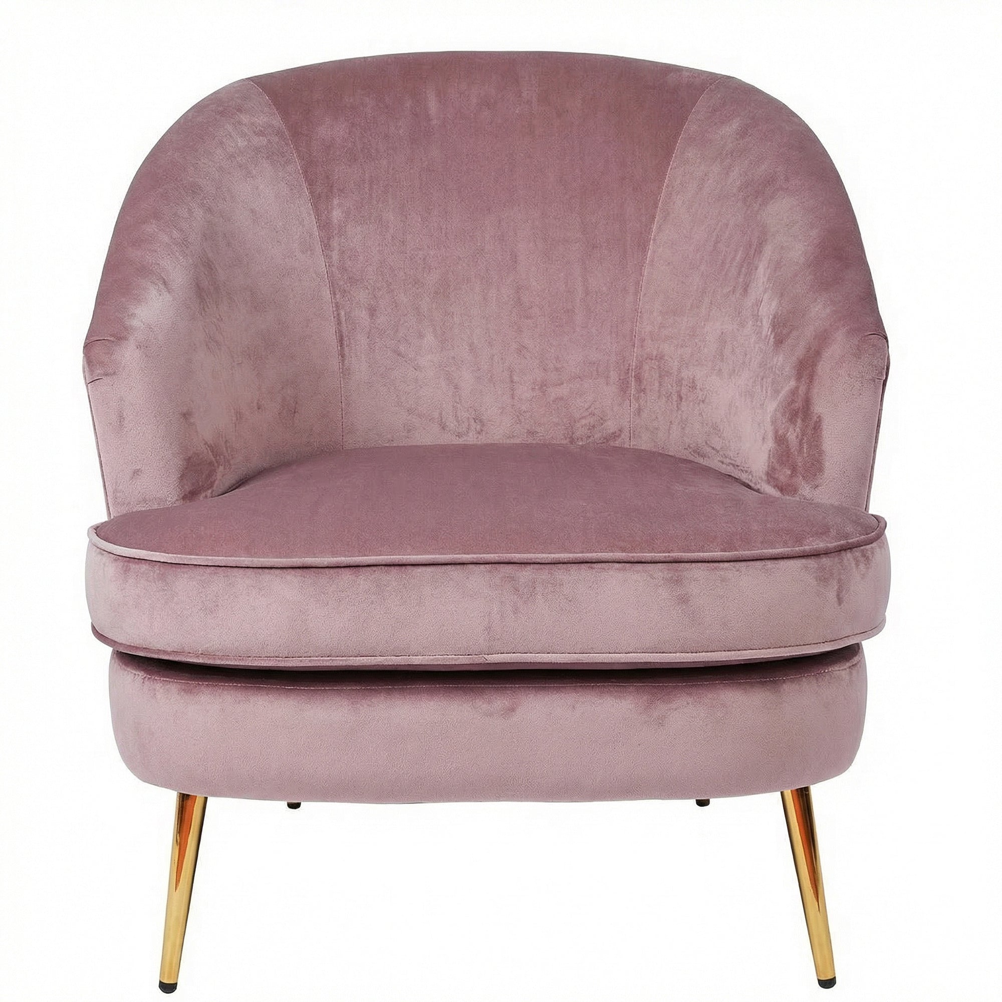 Melrose Dusty Pink Padded Cushioned Tub Chair Armchair