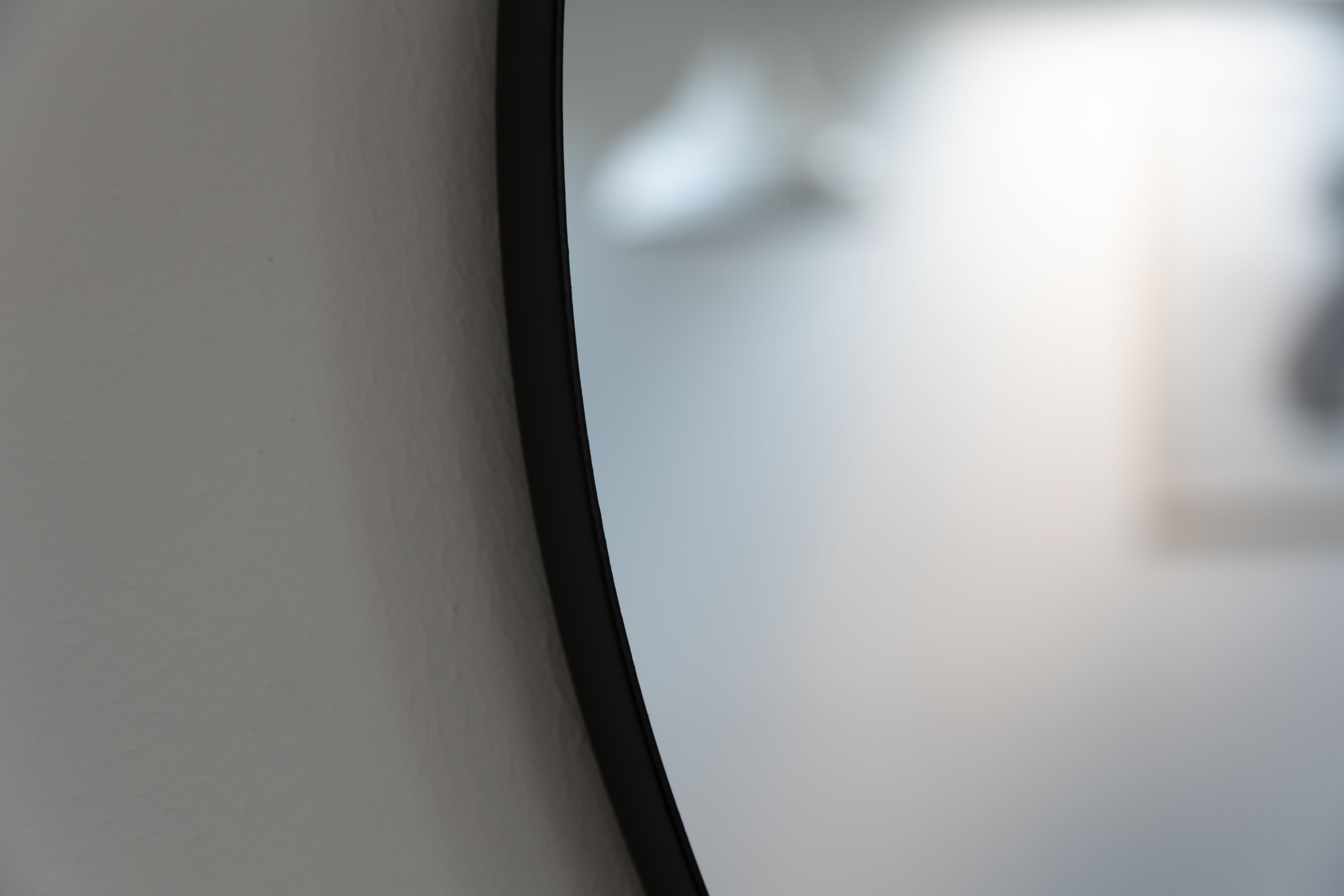 Nordic Round Black Wall Mirror