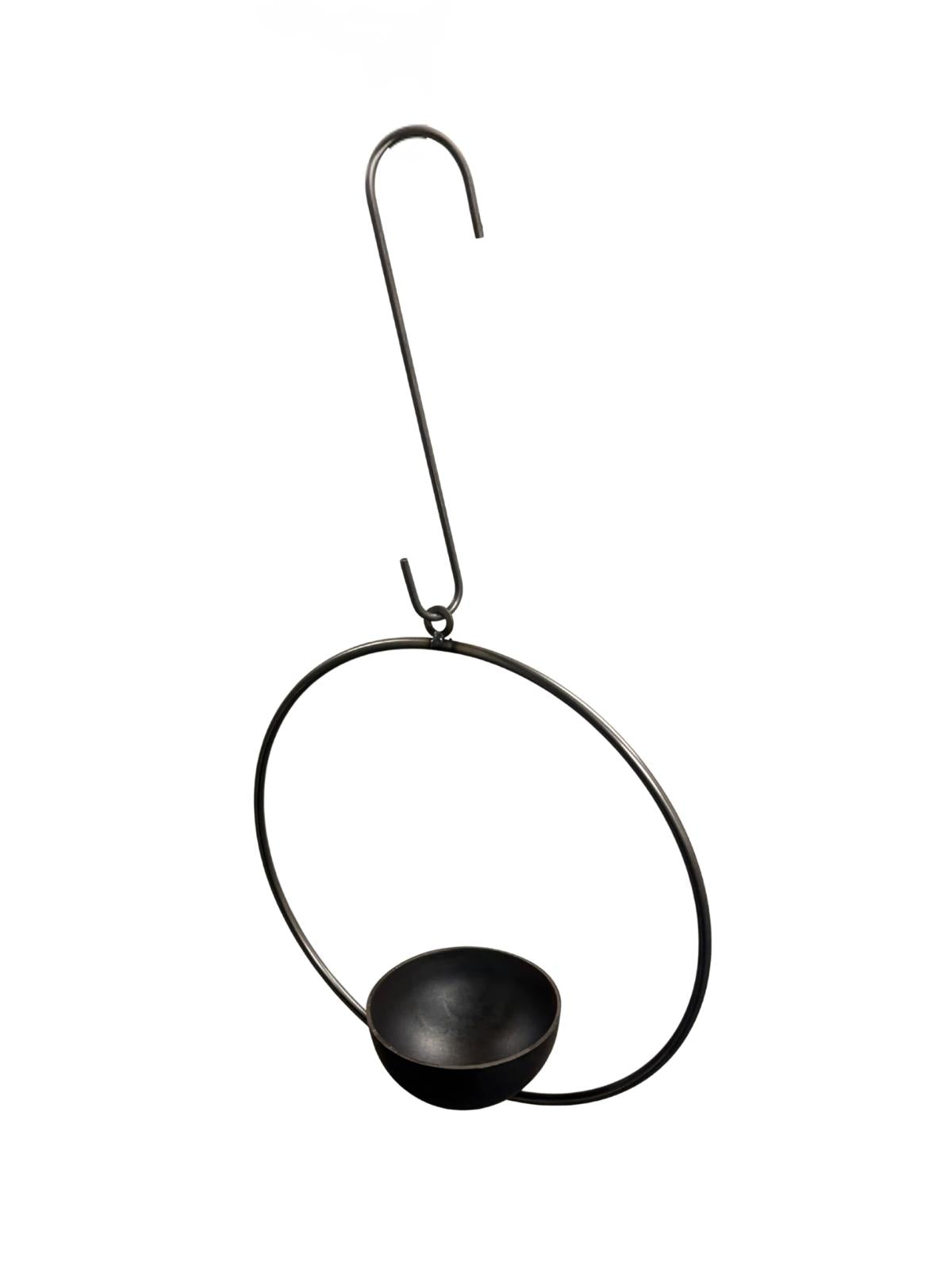 Hanging Circle Steel Birdfeeder Made in the UK