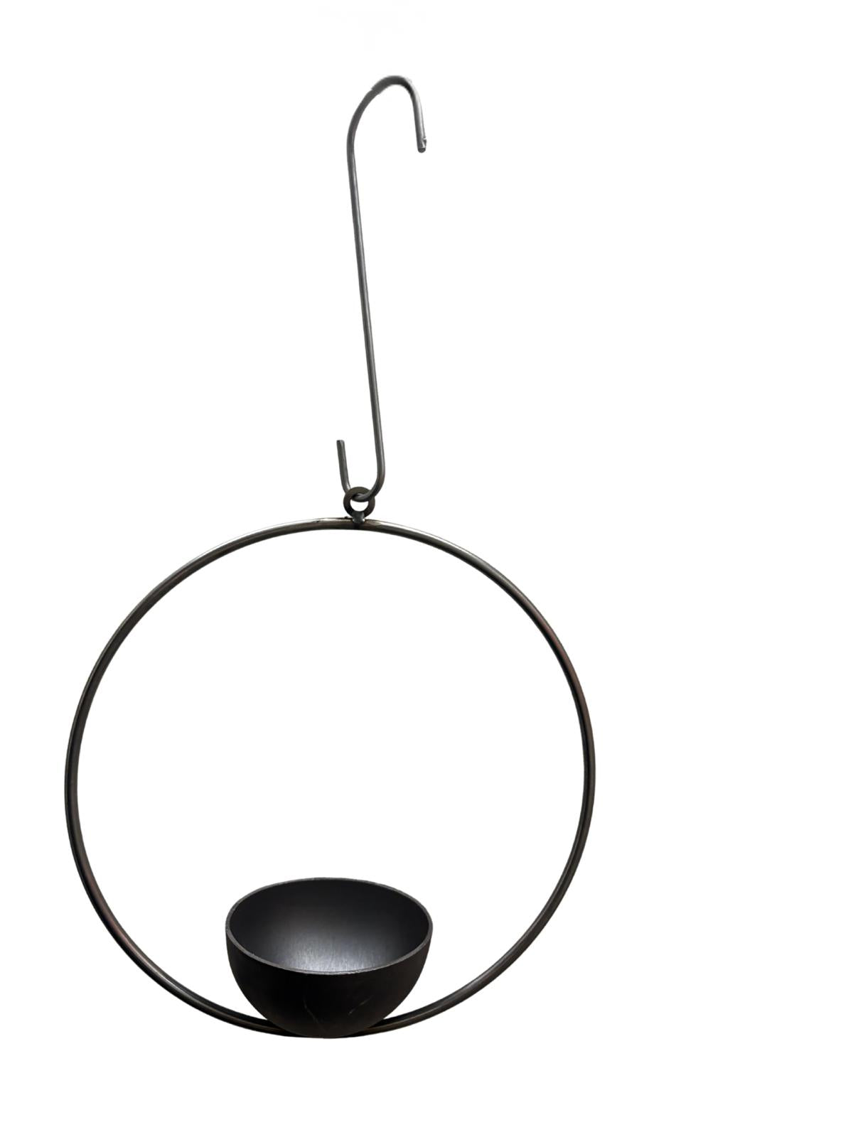 Hanging Circle Steel Birdfeeder Made in the UK