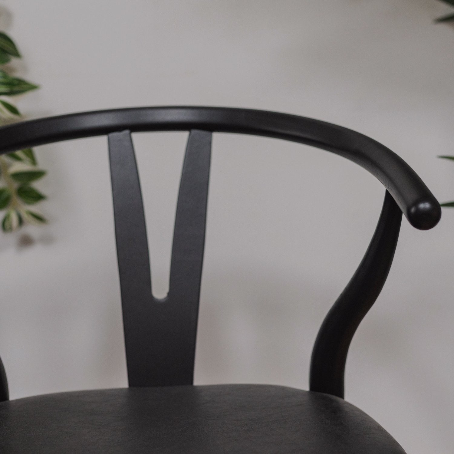Black Elm Open Back Dining Chair