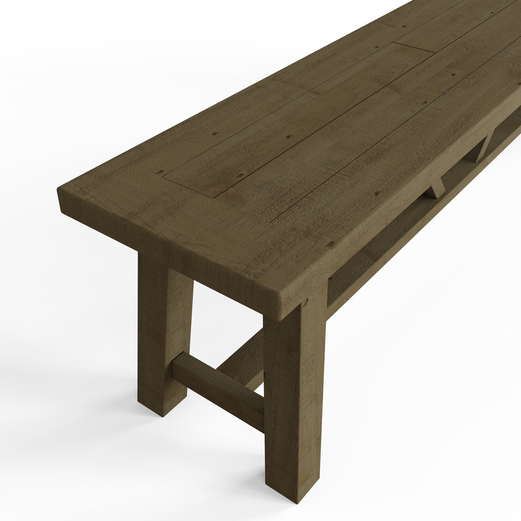 Drift Reclaimed Pine Long Dining Bench