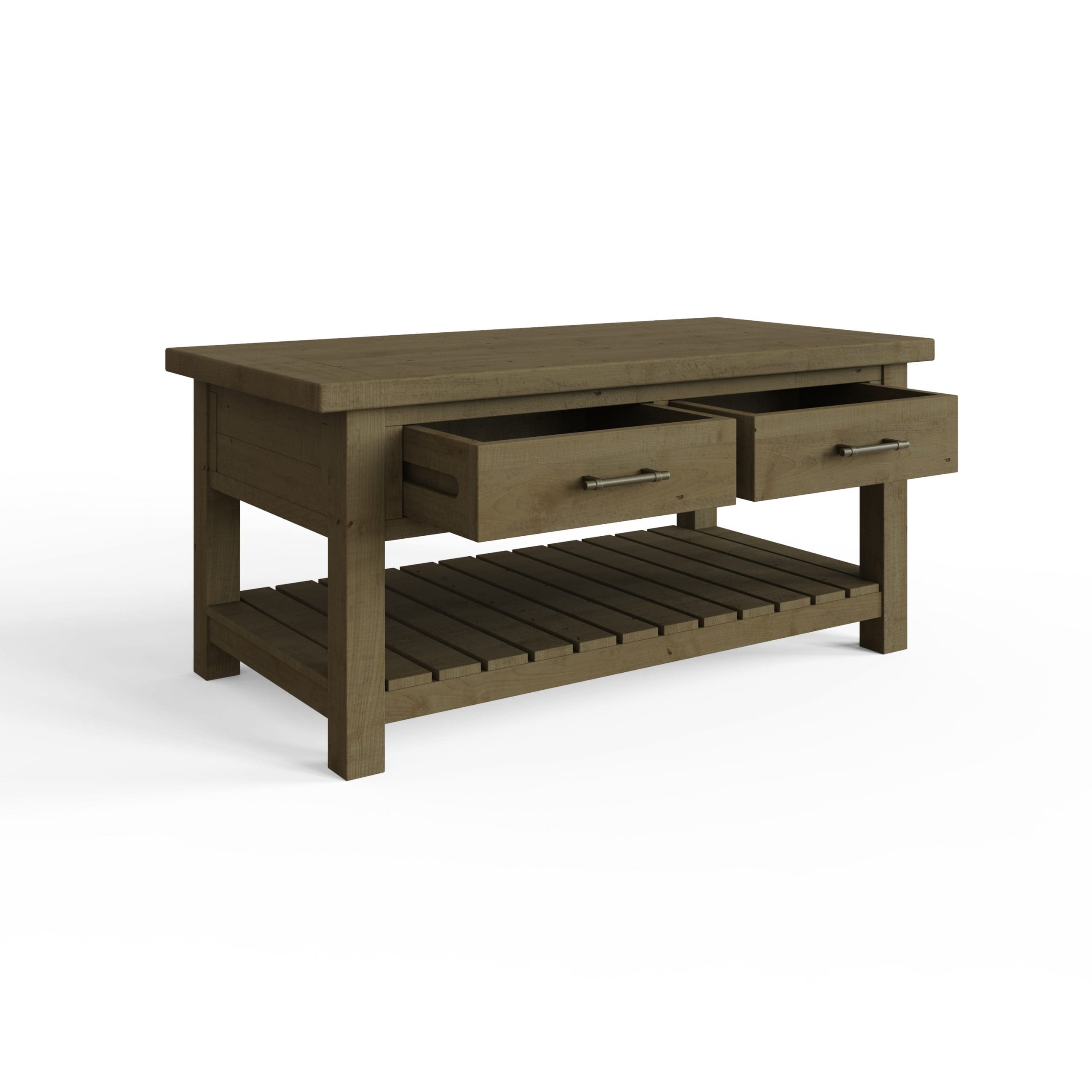 Drift Reclaimed Pine Two Drawer Coffee Table