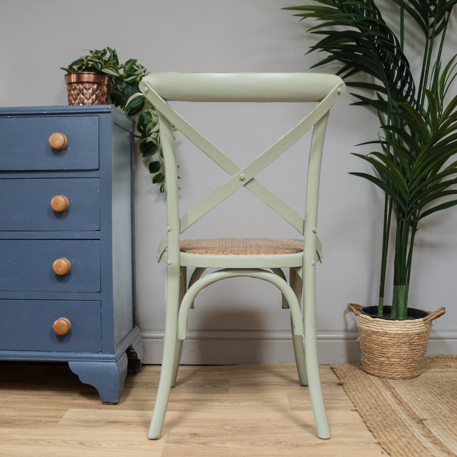 Hampshire Elm Wood X-back Dining Chair