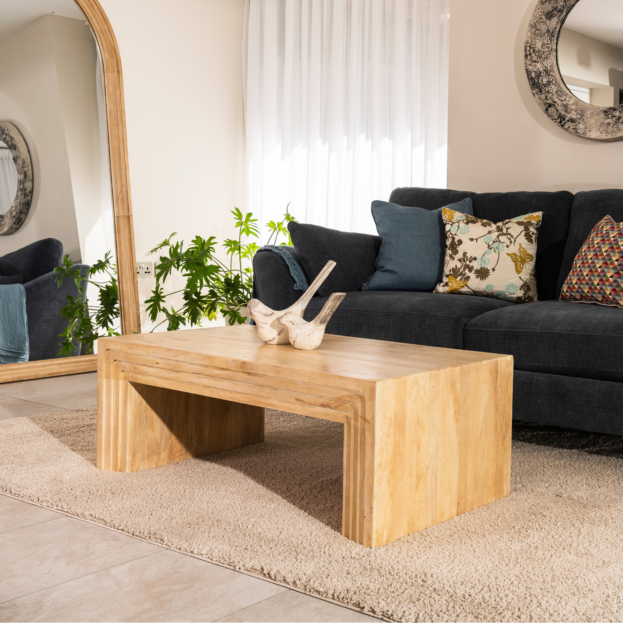 Mango Wood Rectangular Coffee Table - The Orchard Home and Gifts
