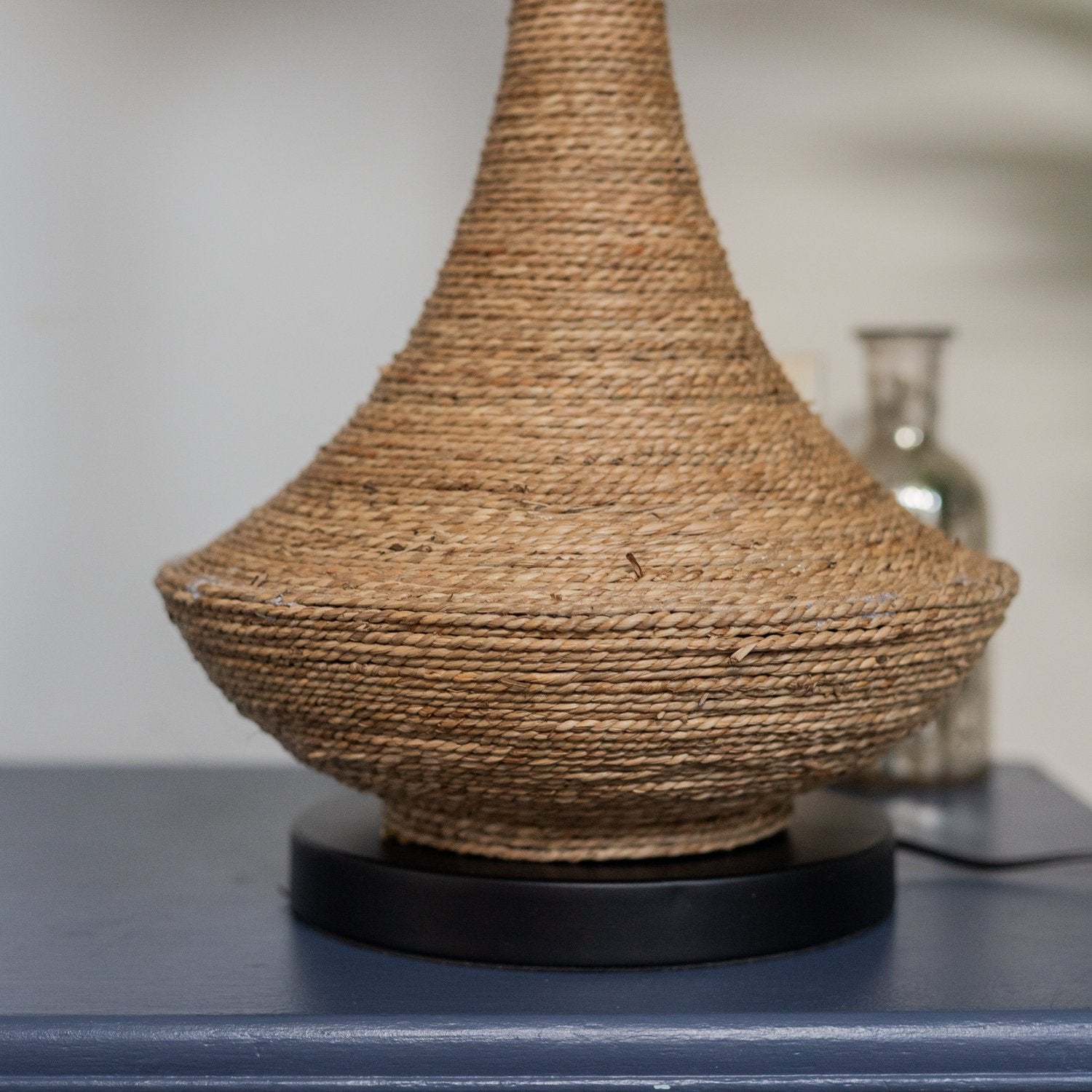 Natural Rope Table Lamp with Linen Shade